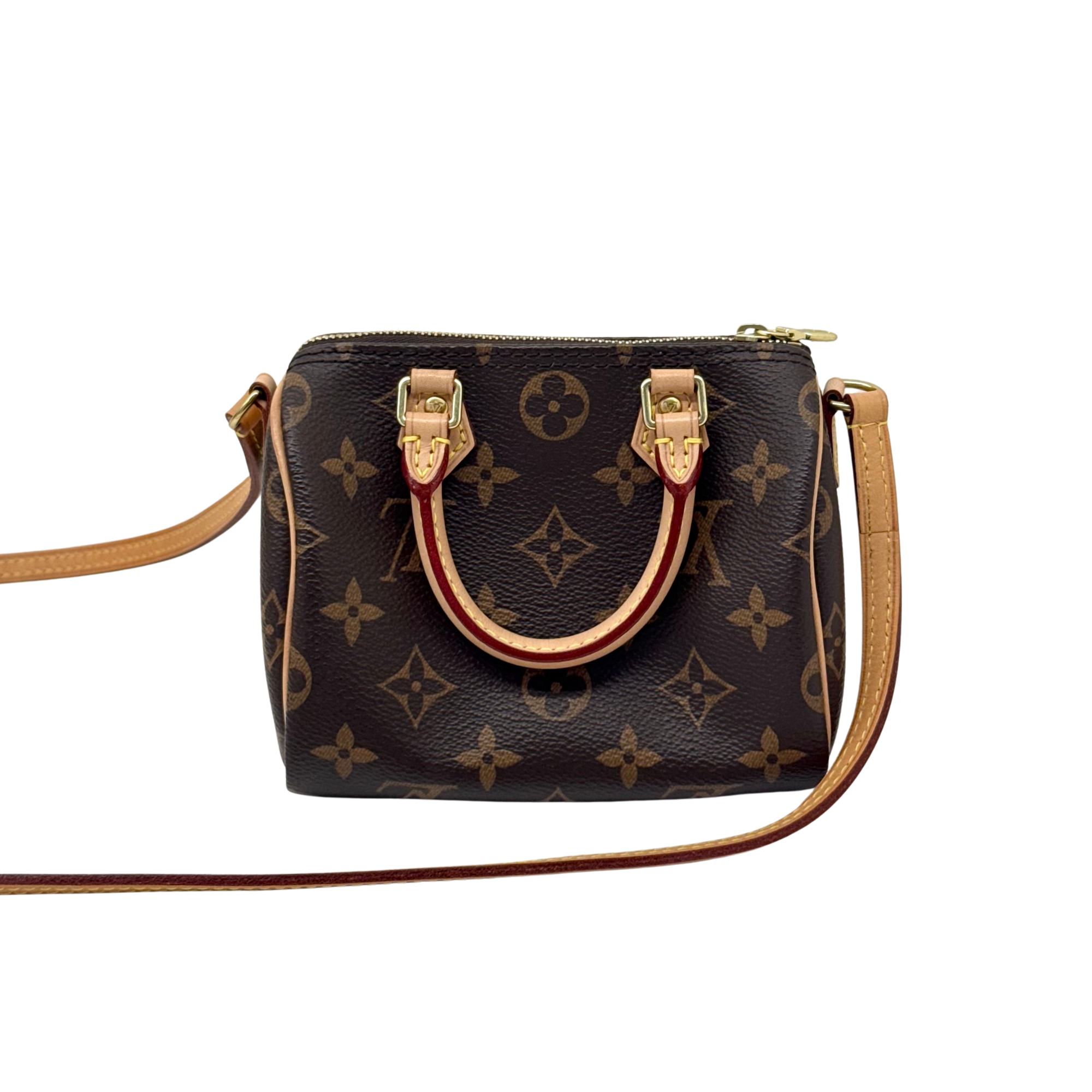 Louis Vuitton Speedy Bandouliere NM Bag Monogram Canvas Nano crossbody bag (pre-owned)