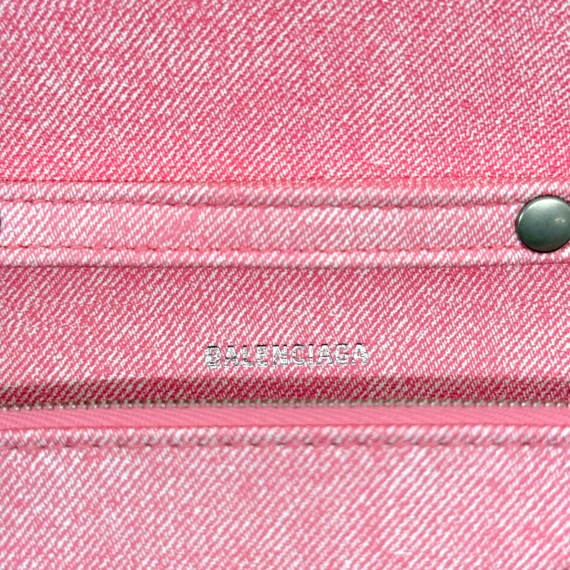 Balenciaga denim pink