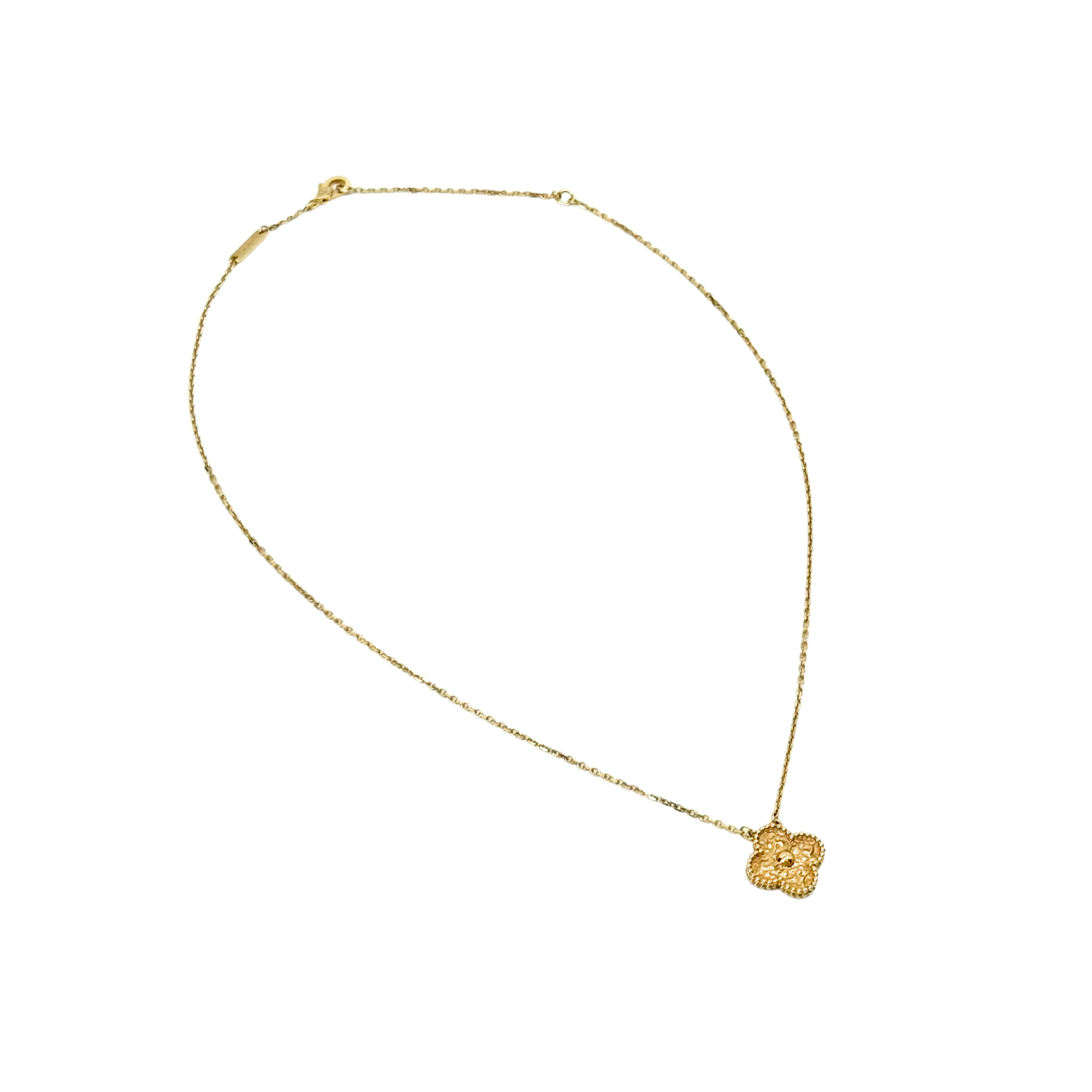 Van Cleef Vintage Alhambra Pendant Necklace 18K Yellow Gold (pre-owned)