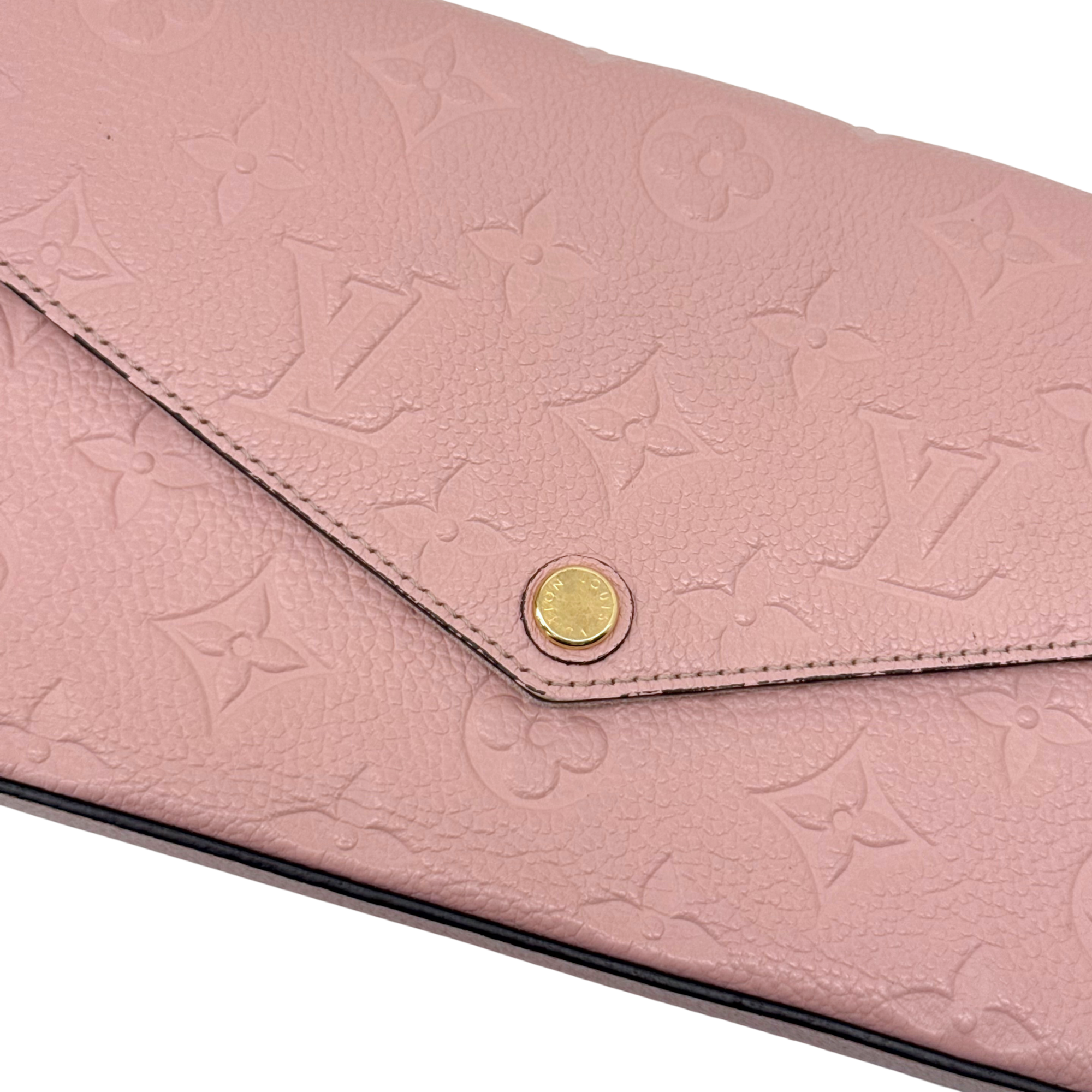Louis Vuitton Pink Felicie Pochette Monogram Empreinte Leather crossbody bag (pre-owned)