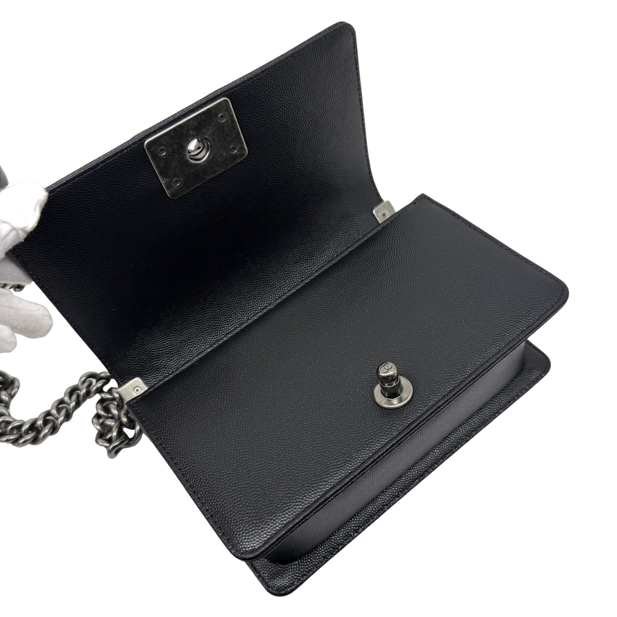Chanel box type bag black