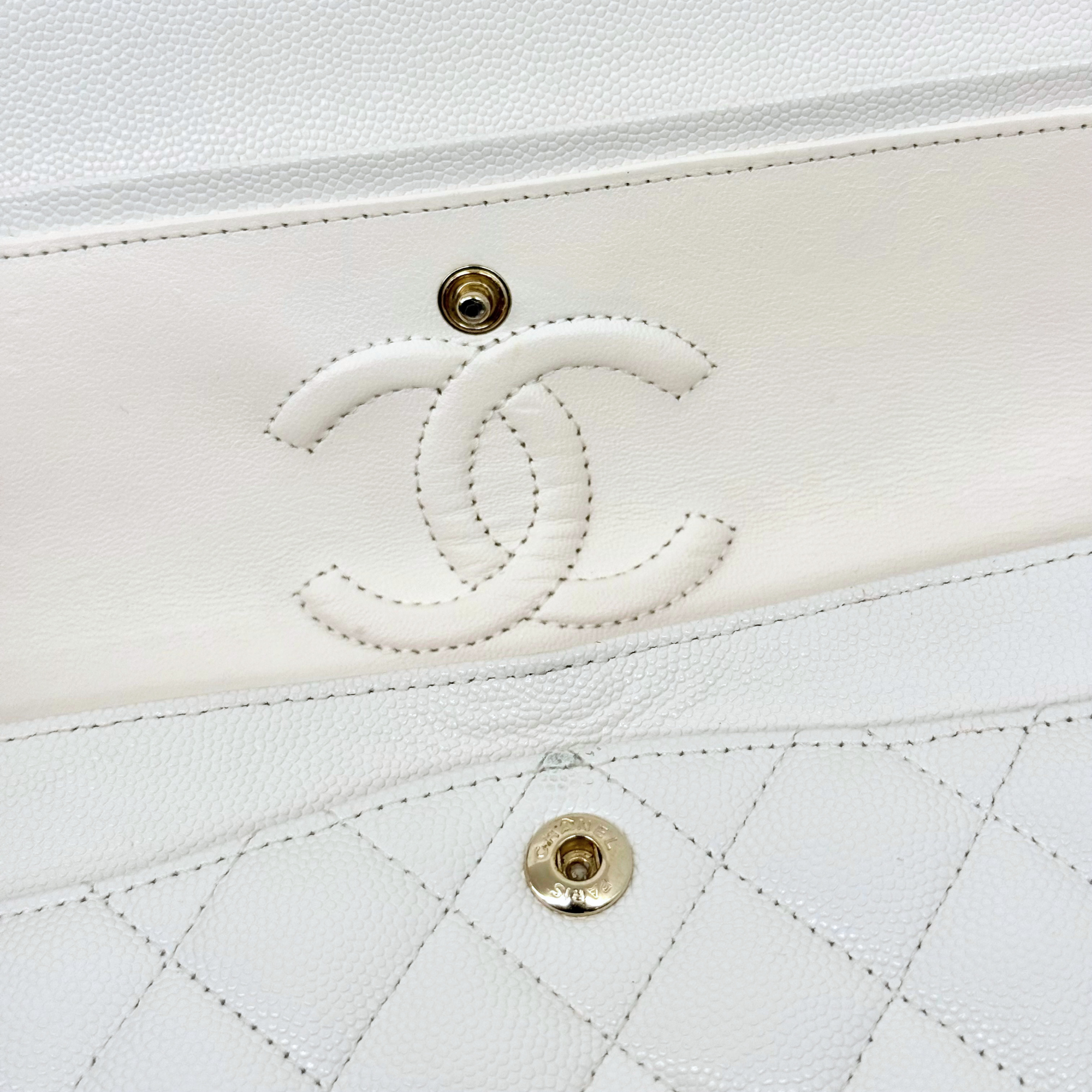 Chanel white bag