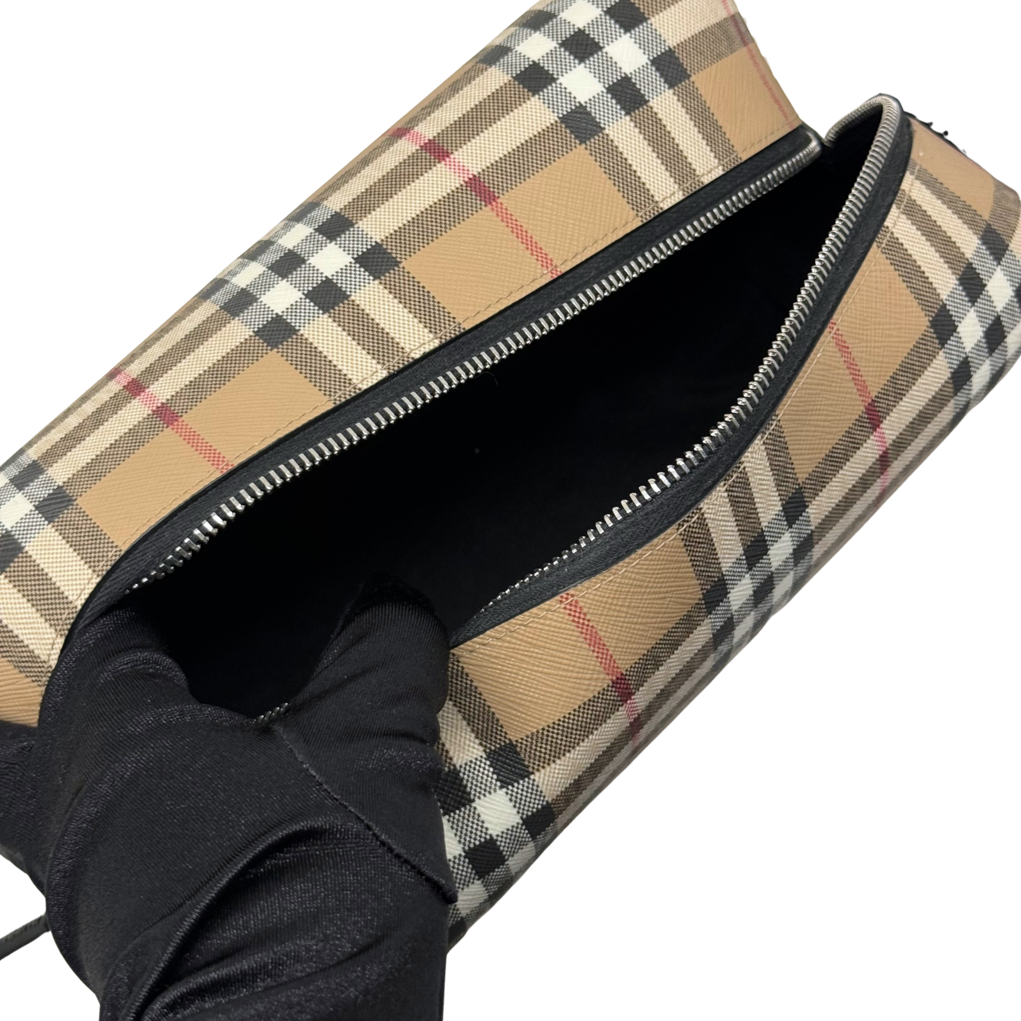 Burberry check toiletry pouch (brand new)