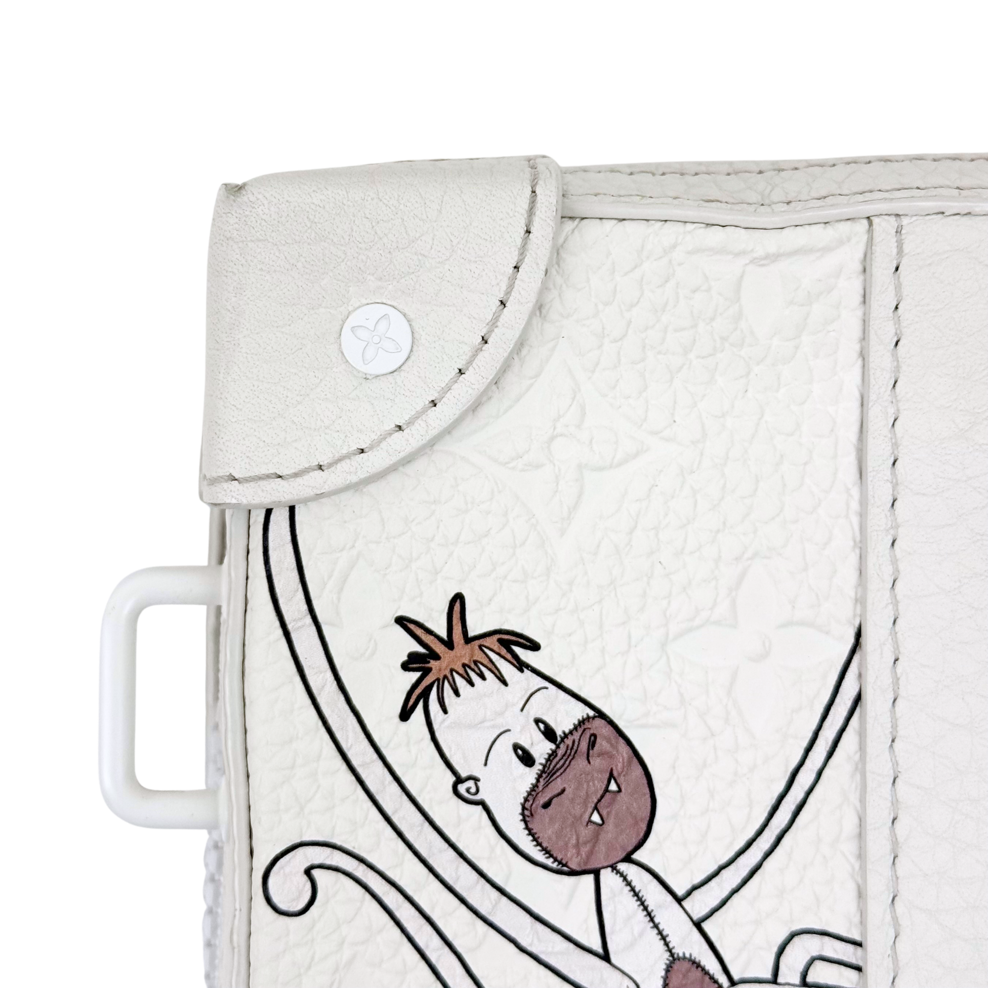 Louis Vuitton Soft Trunk LV Friends White Monogram Taurillon Leather Wallet (pre-owned)