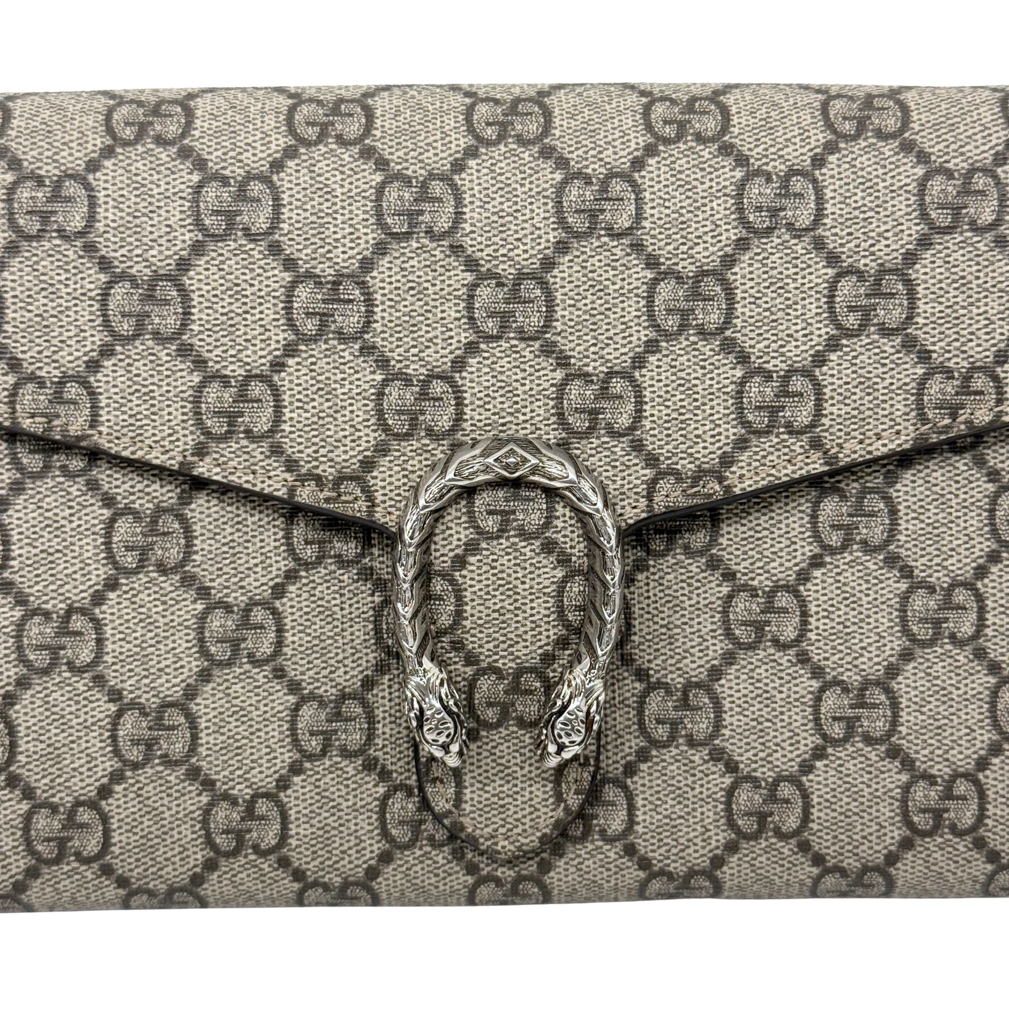 Gucci Beige PVC Dionysus Mini Chain Bag (pre-owned)