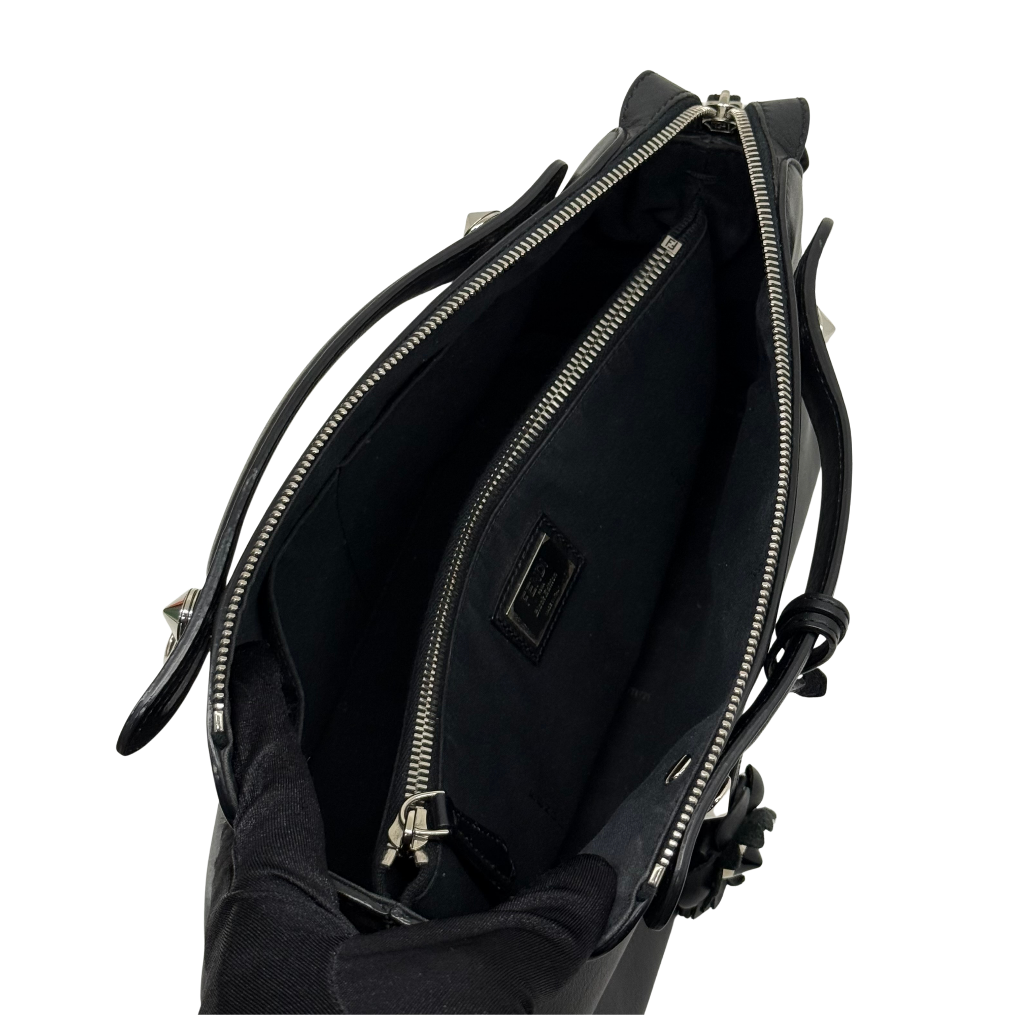 Fendi By The Way Black Flowerland Edition Bag (pre-owned)