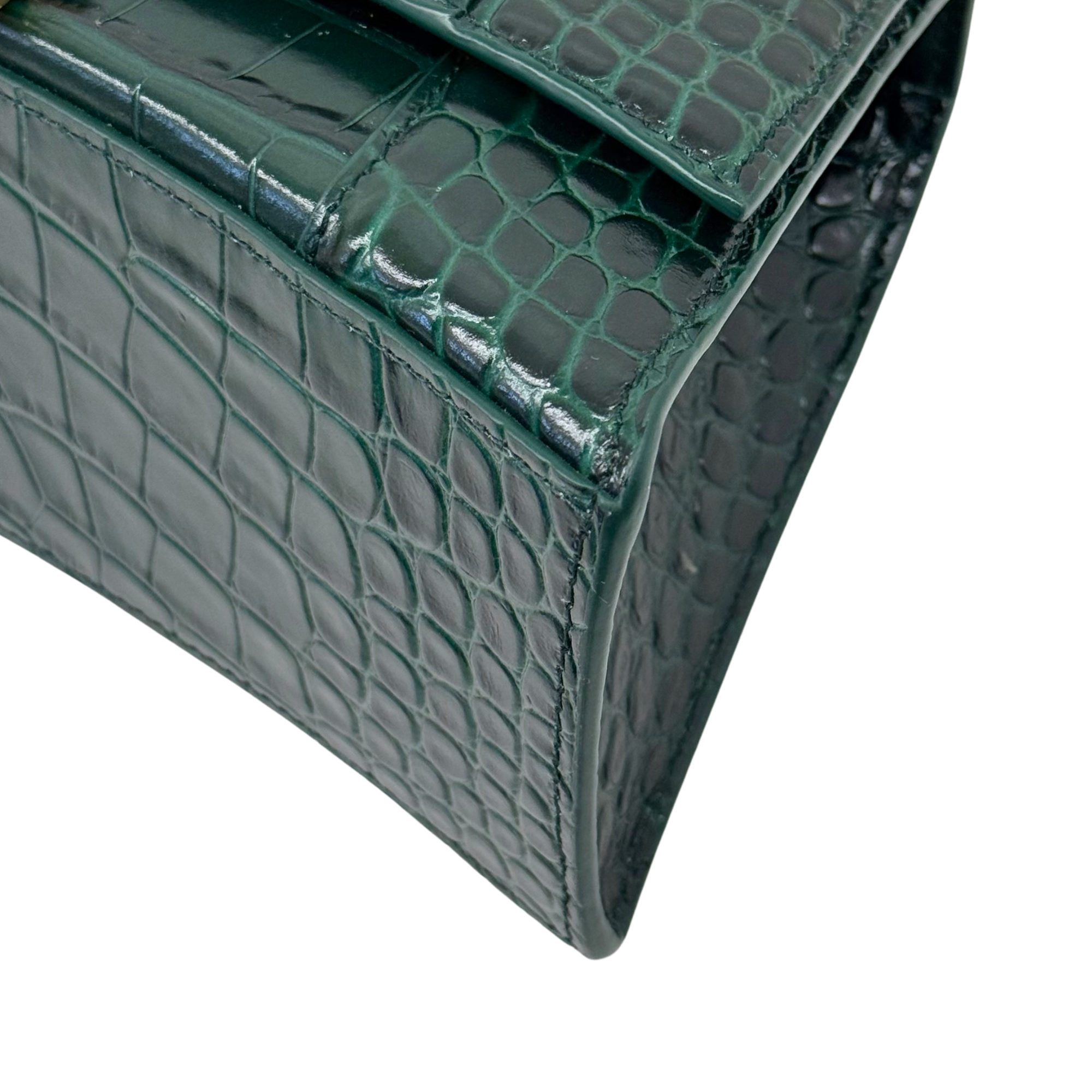 Balenciaga green bag top handle