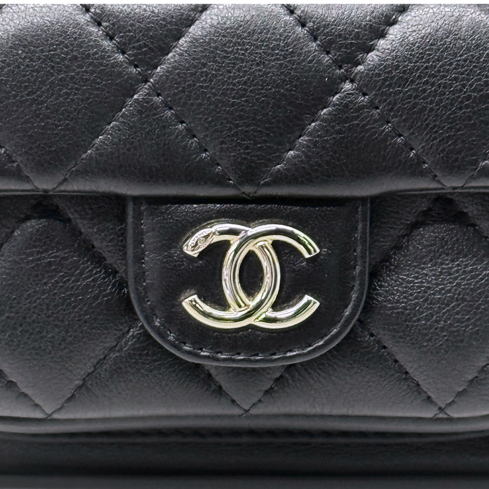 Chanel black backpack bag