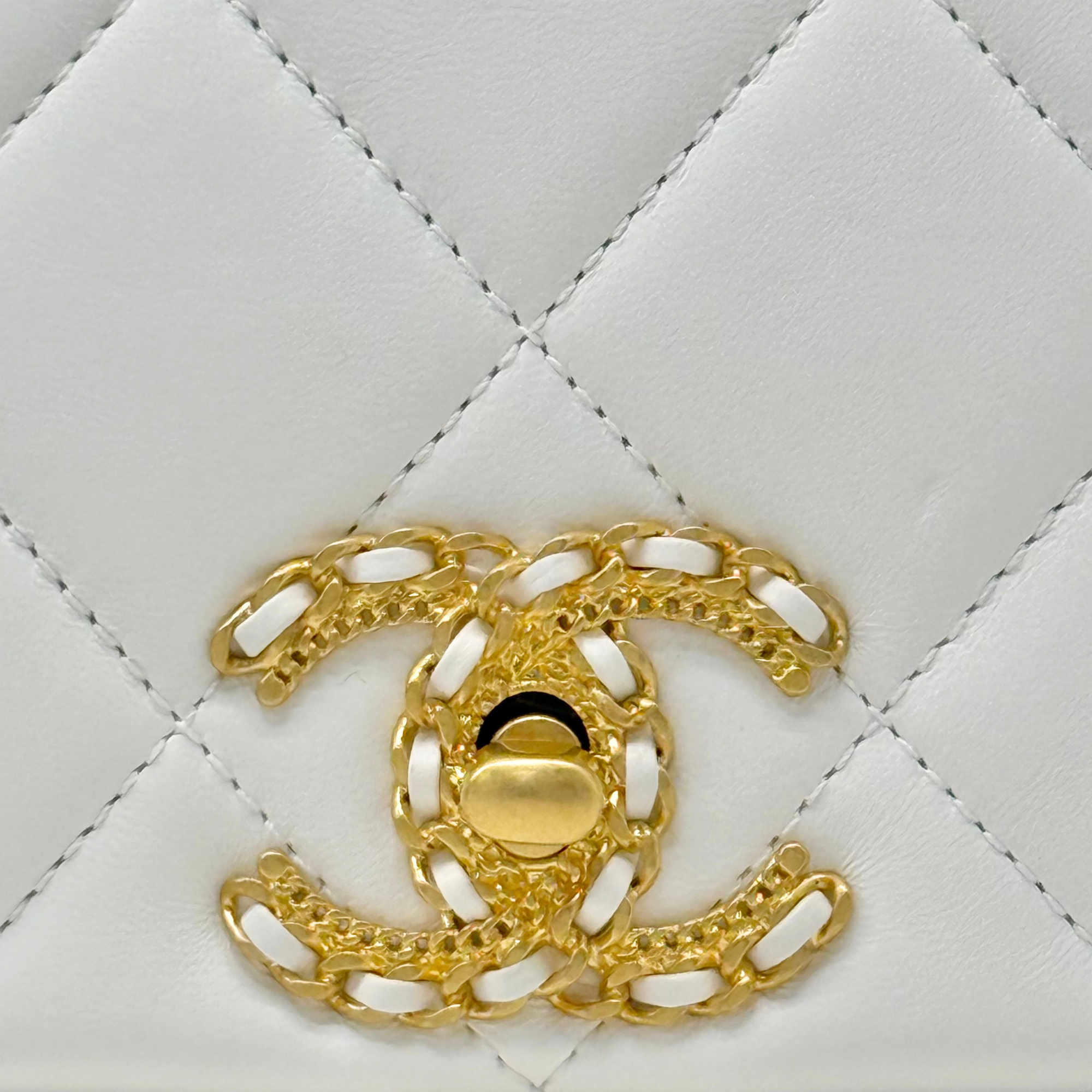 Chanel white bag