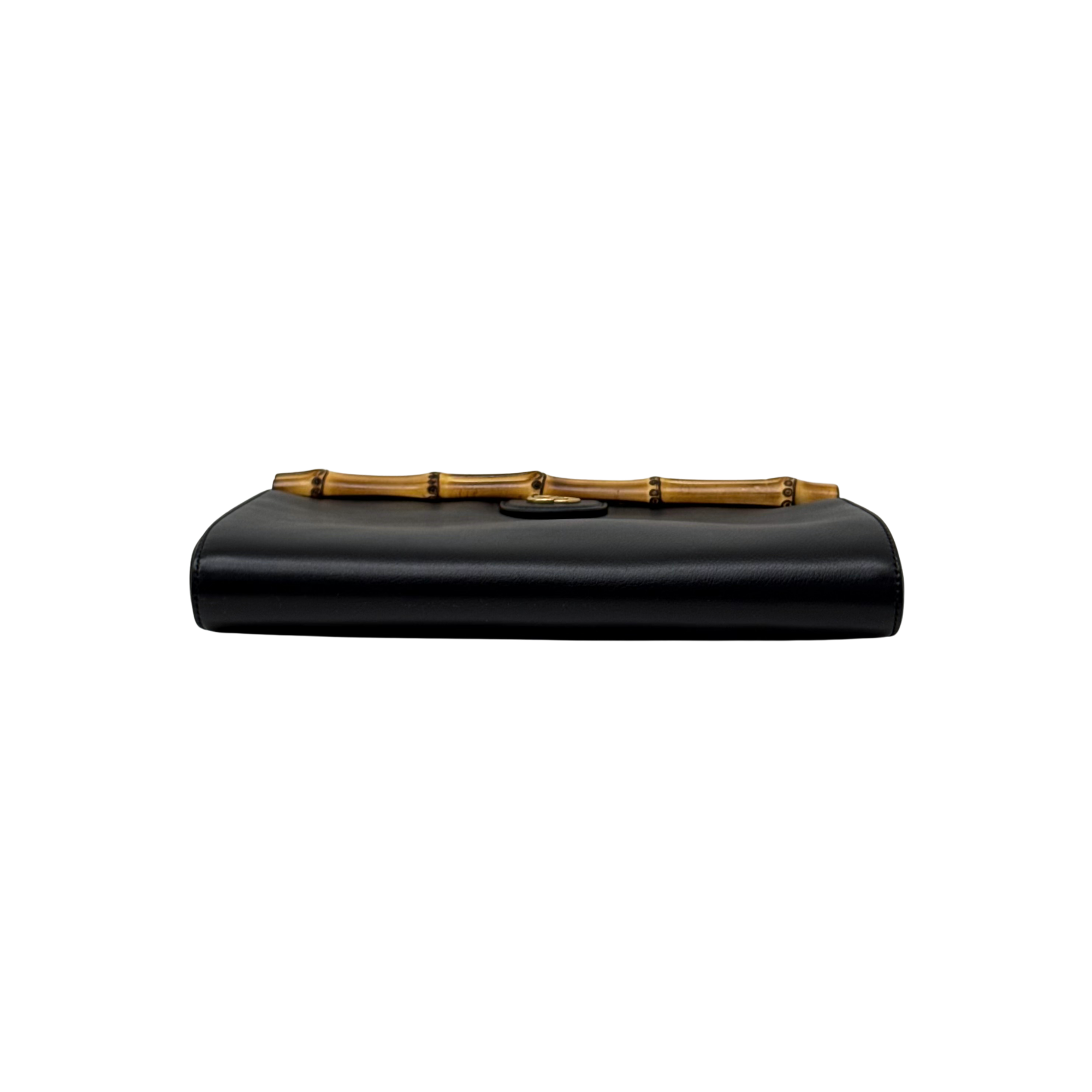 Gucci Diana clutch black with bamboo top closure (pre-owned)