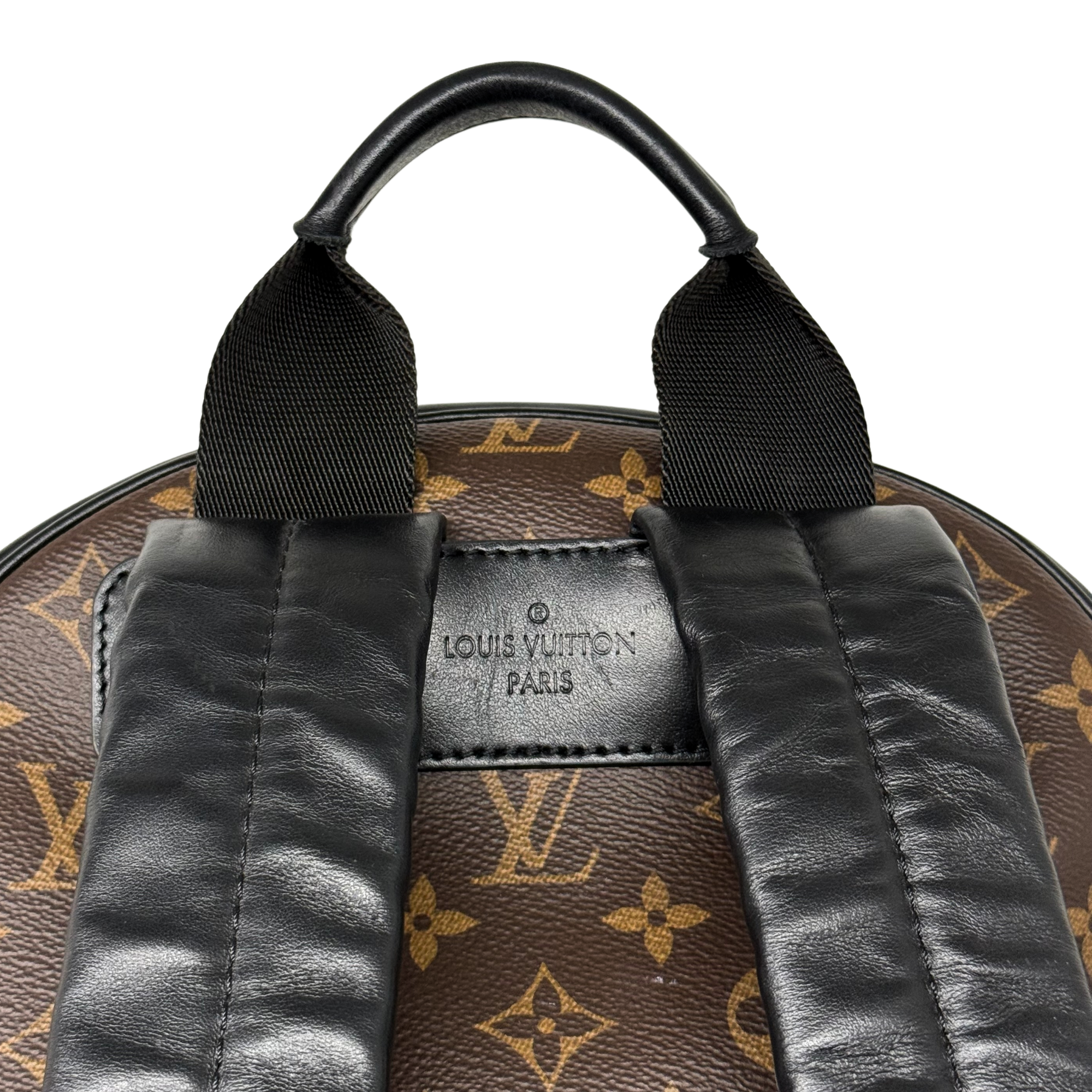 Louis Vuitton Josh PM Brown Monogram Macassar Canvas Backpack Bag (pre-owned)