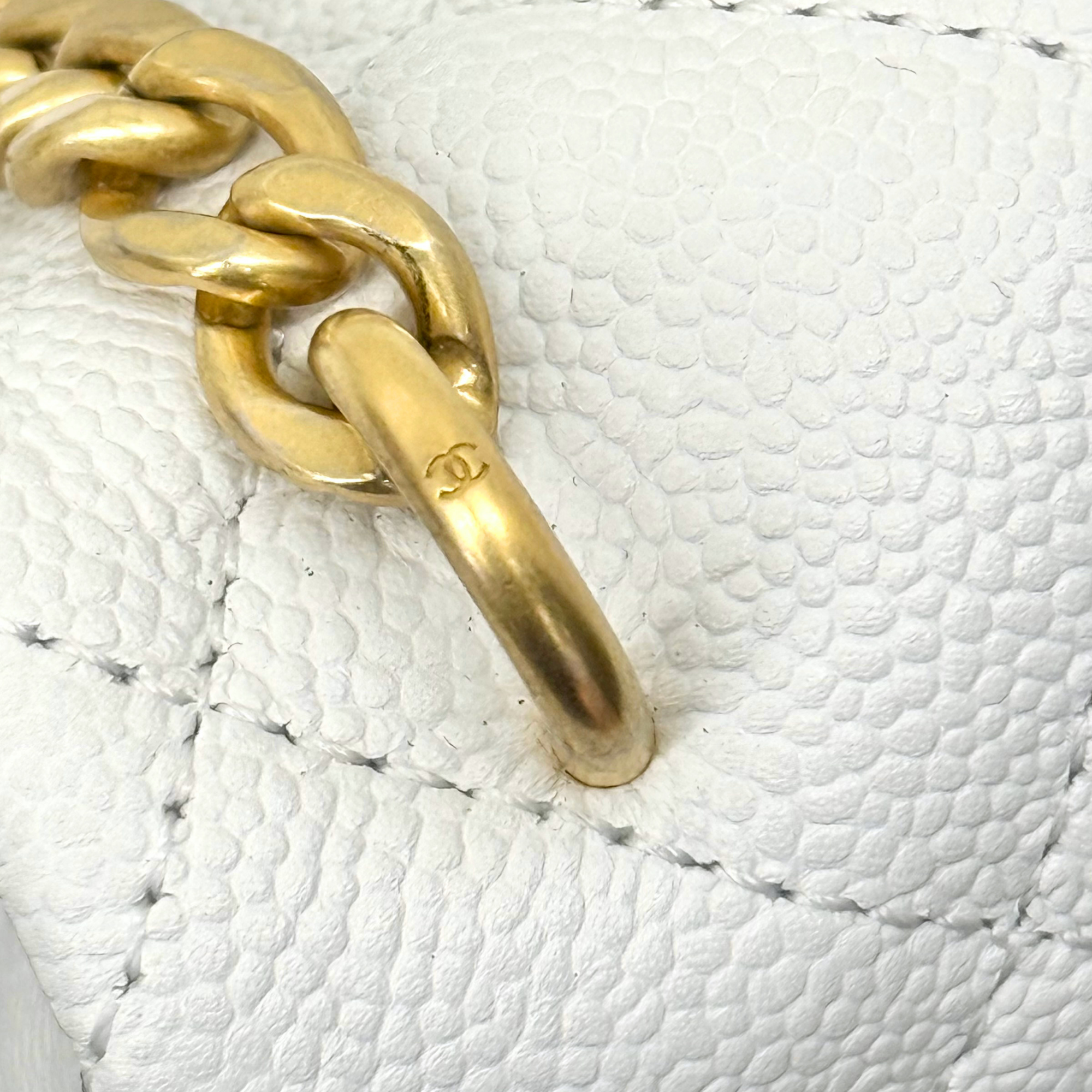 Chanel White Flap small Bag