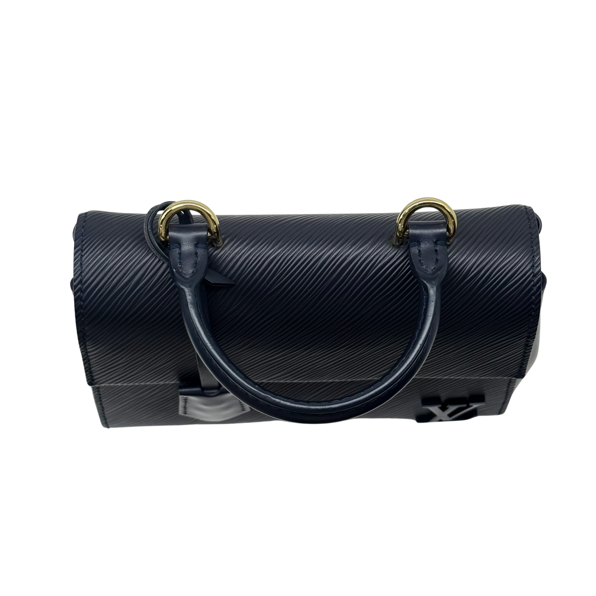 Louis Vuitton Cluny Top Handle Bag Epi Leather Mini Navy Blue (pre-owned)