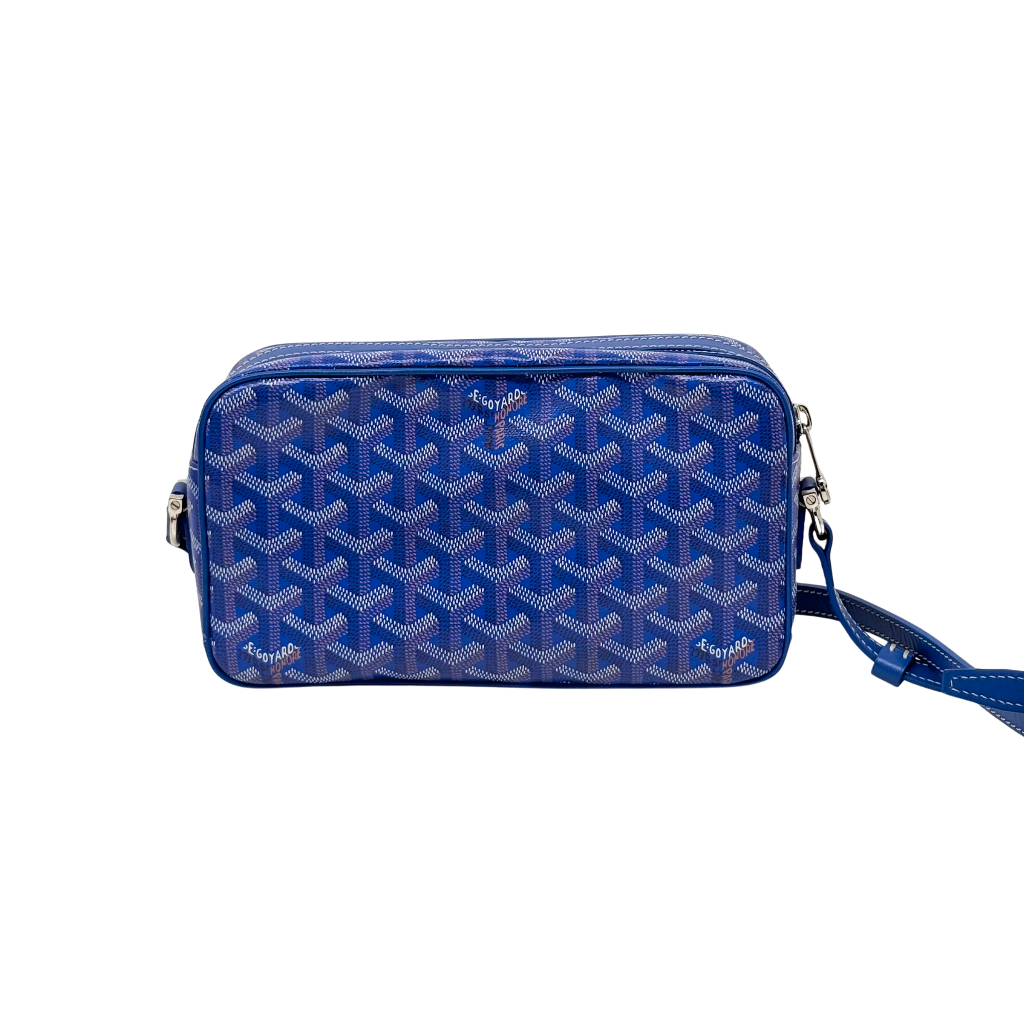 Goyard Cap Vert Bag Coated Canvas crossbody bag Blue(pre-owned)