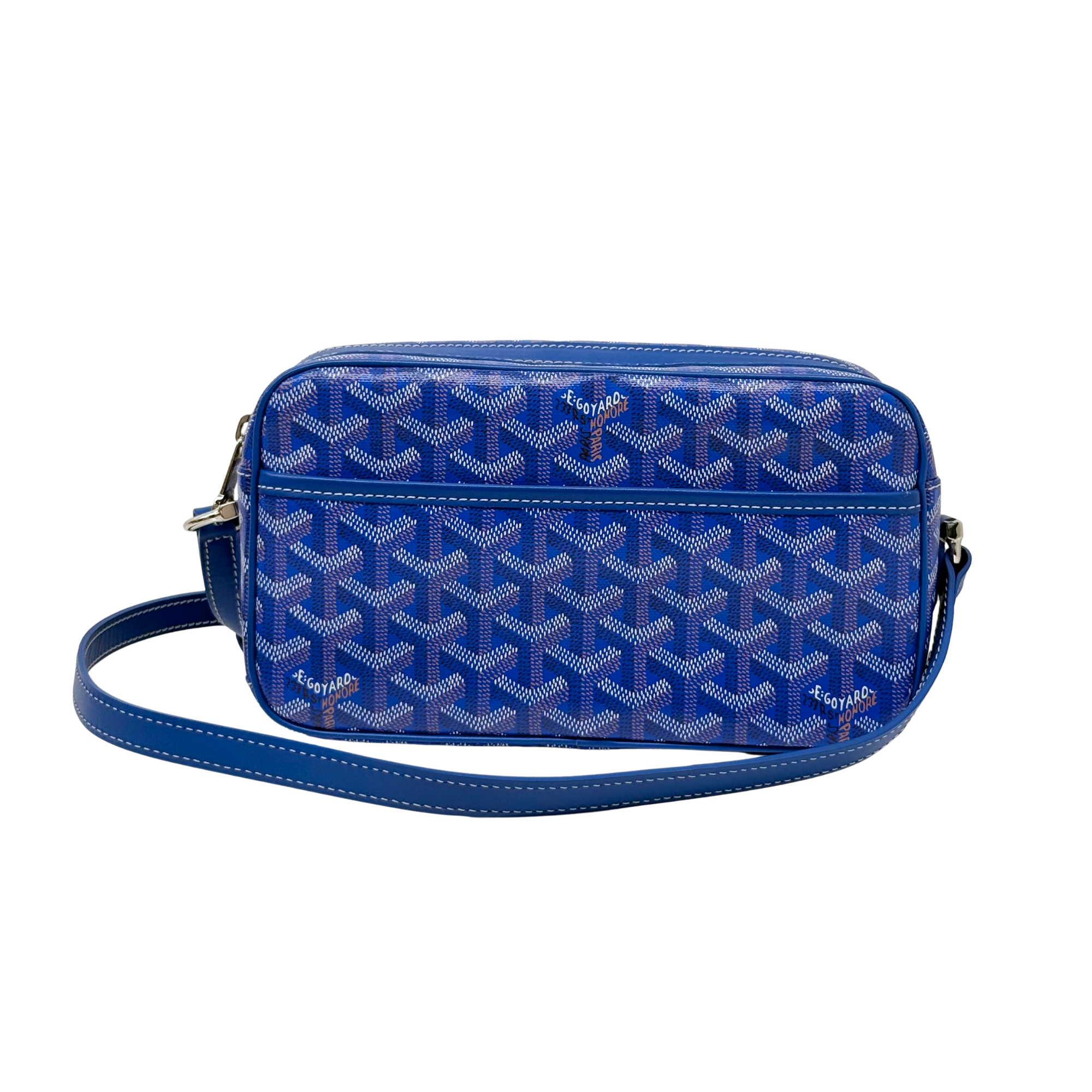 Goyard Cap Vert Bag Coated Canvas crossbody bag Blue(pre-owned)