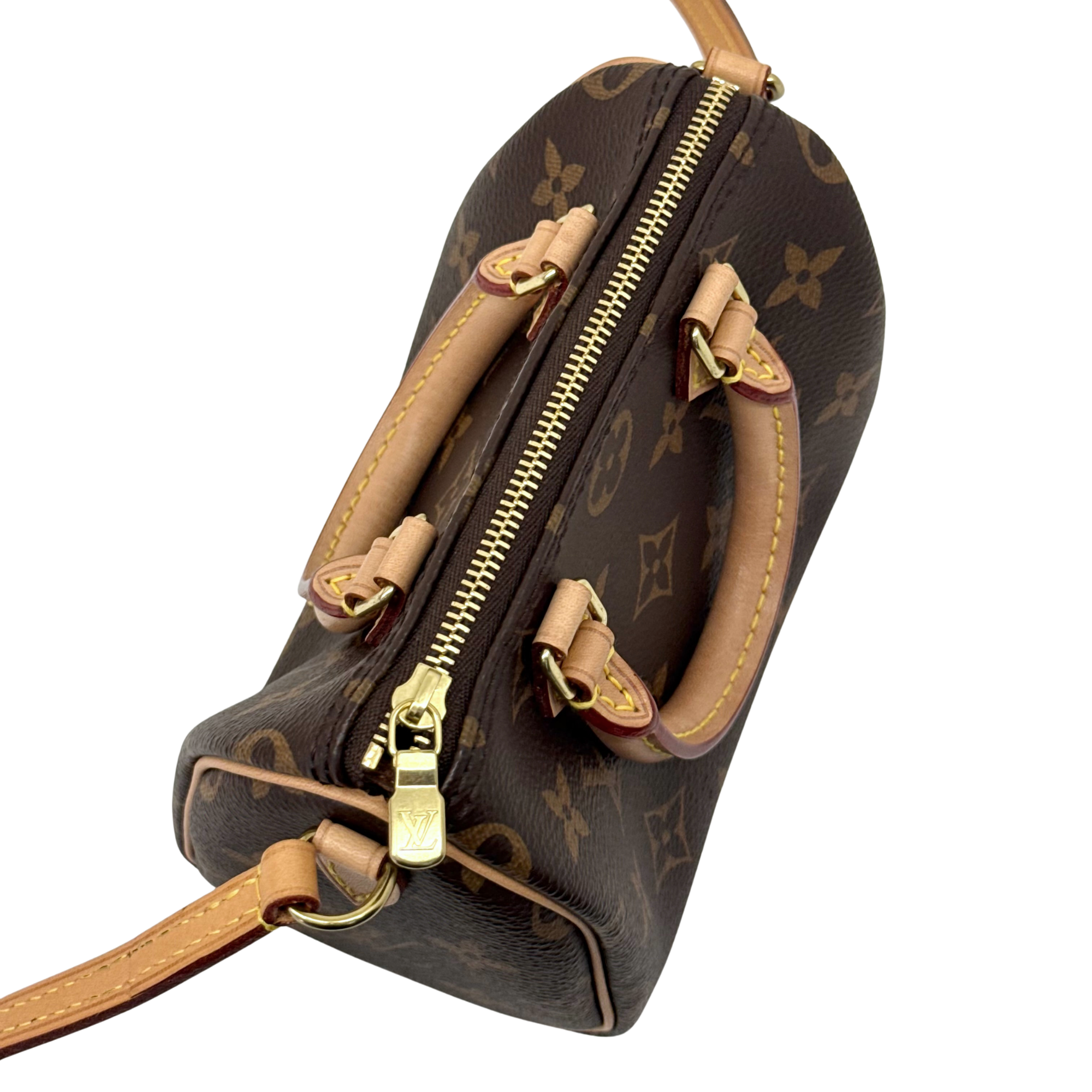 Louis Vuitton Speedy Bandouliere NM Bag Monogram Canvas Nano crossbody bag (pre-owned)