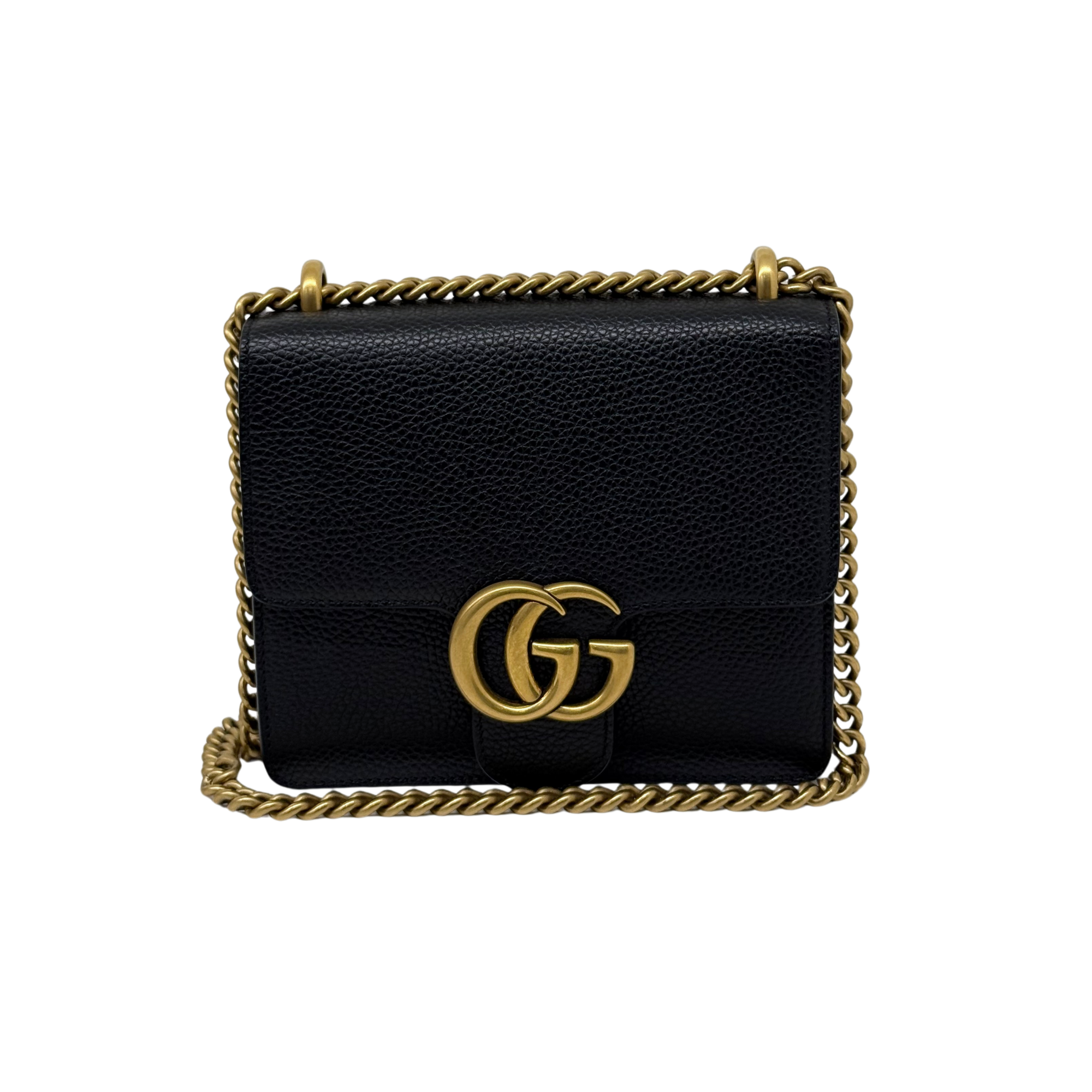 Gucci GG Marmont Chain Leather Small shoulder bag (pre-owned)