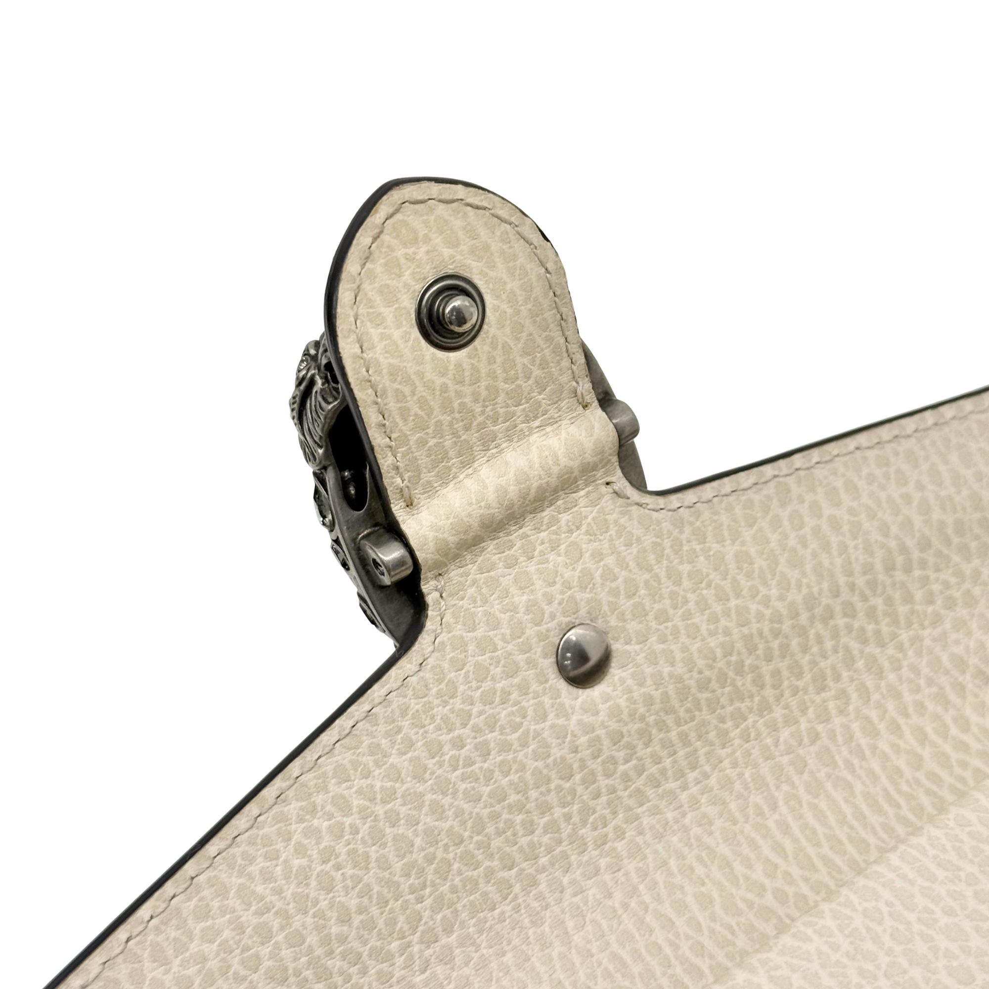 Gucci White Crystal Dionysus Super Mini Bag (pre-owned)