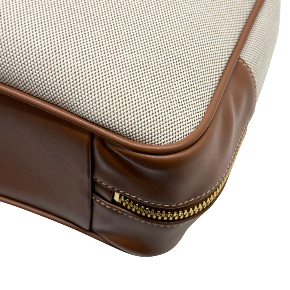 Miu Miu duffel bag rounded leather corner with gold zipper pull