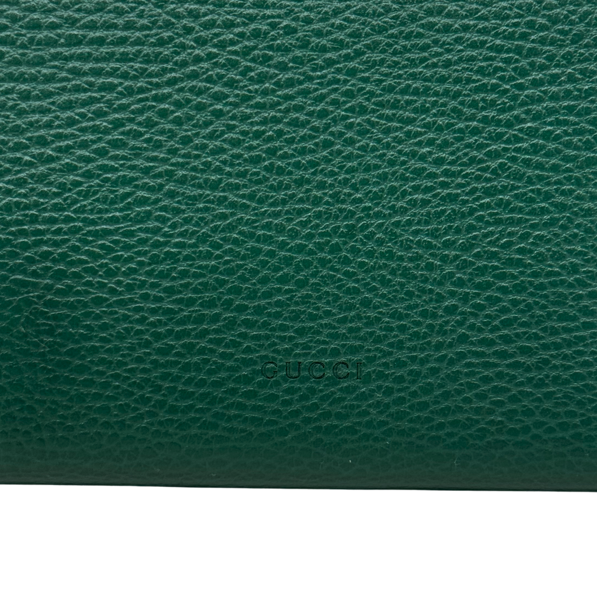 Gucci Calfskin Dionysus Wallet on Chain crossbody Green (brand new)