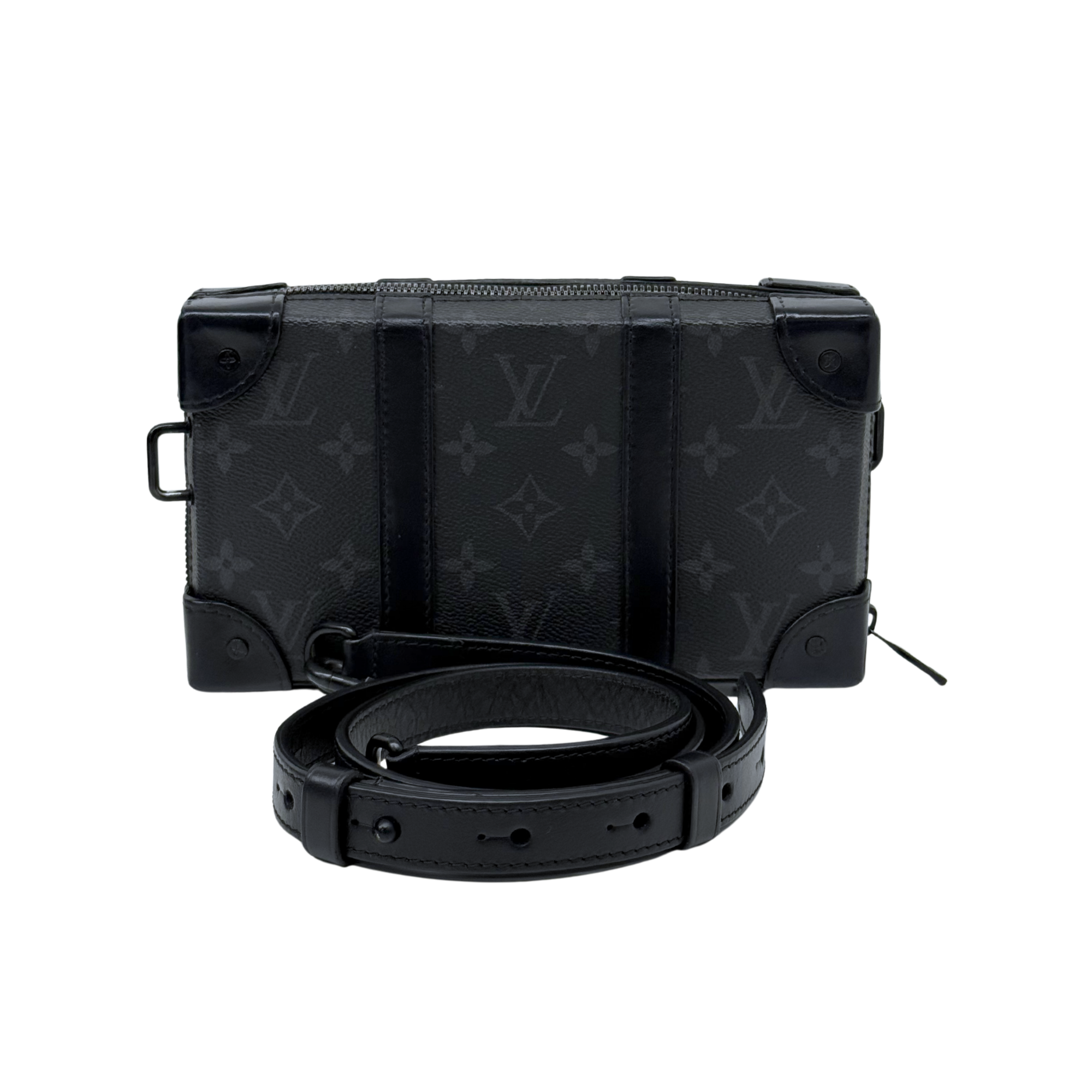 Louis Vuitton Monogram Eclipse Canvas and Leather Soft Trunk Wallet Bag (pre-owned)