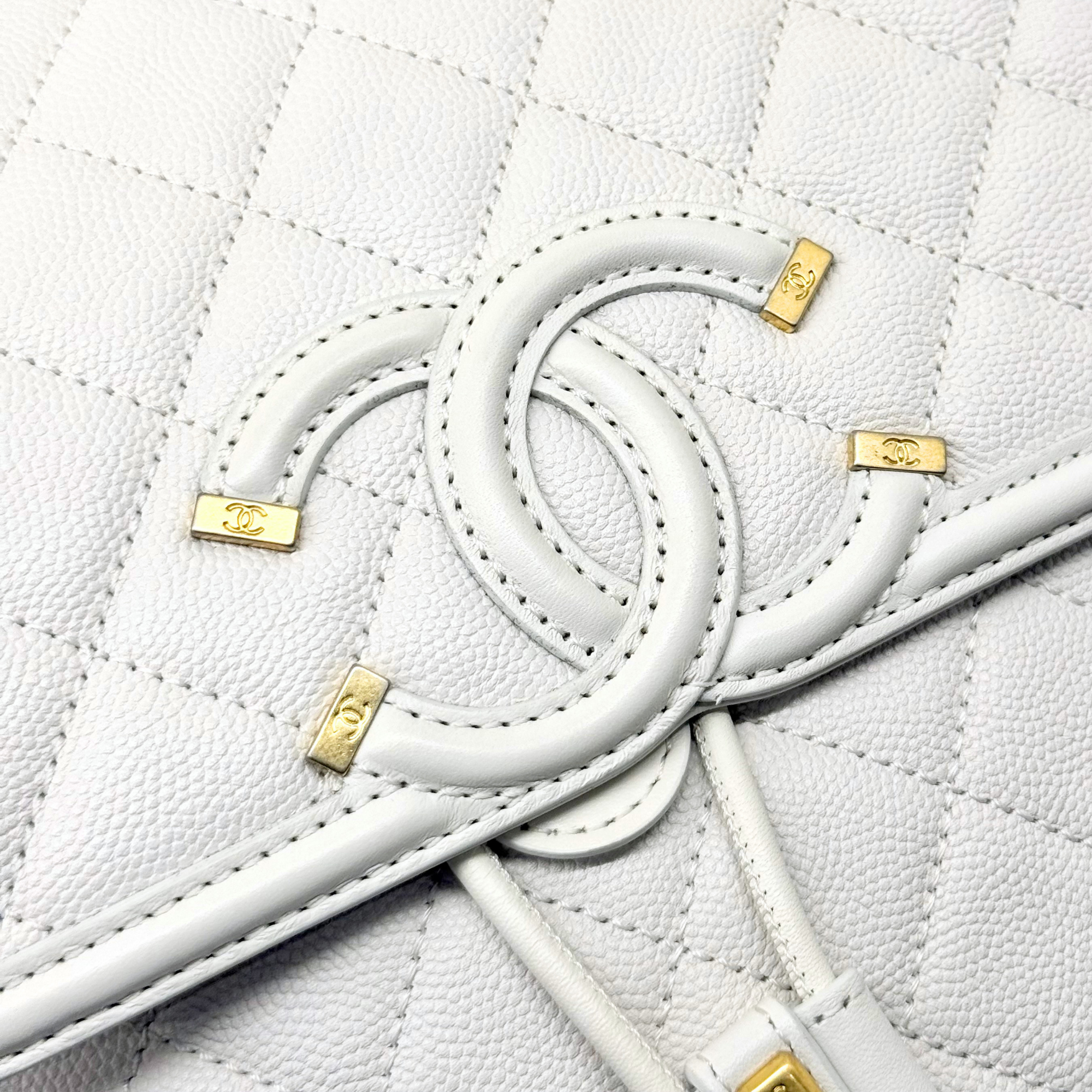 Chanel White backpack
