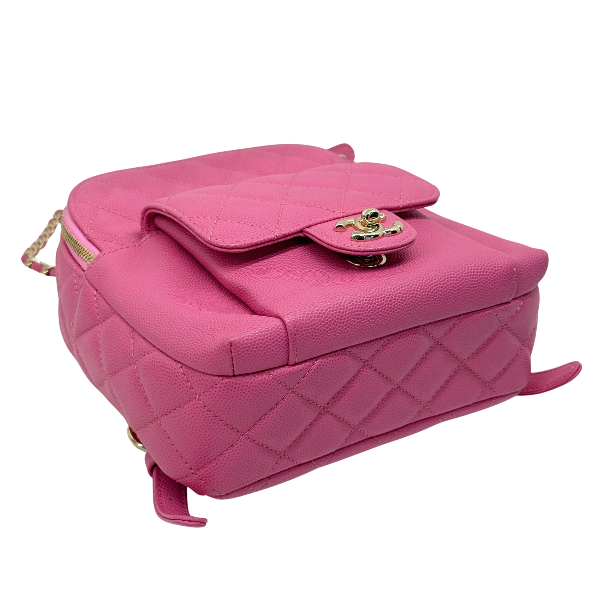 Chanel pink backpack bag
