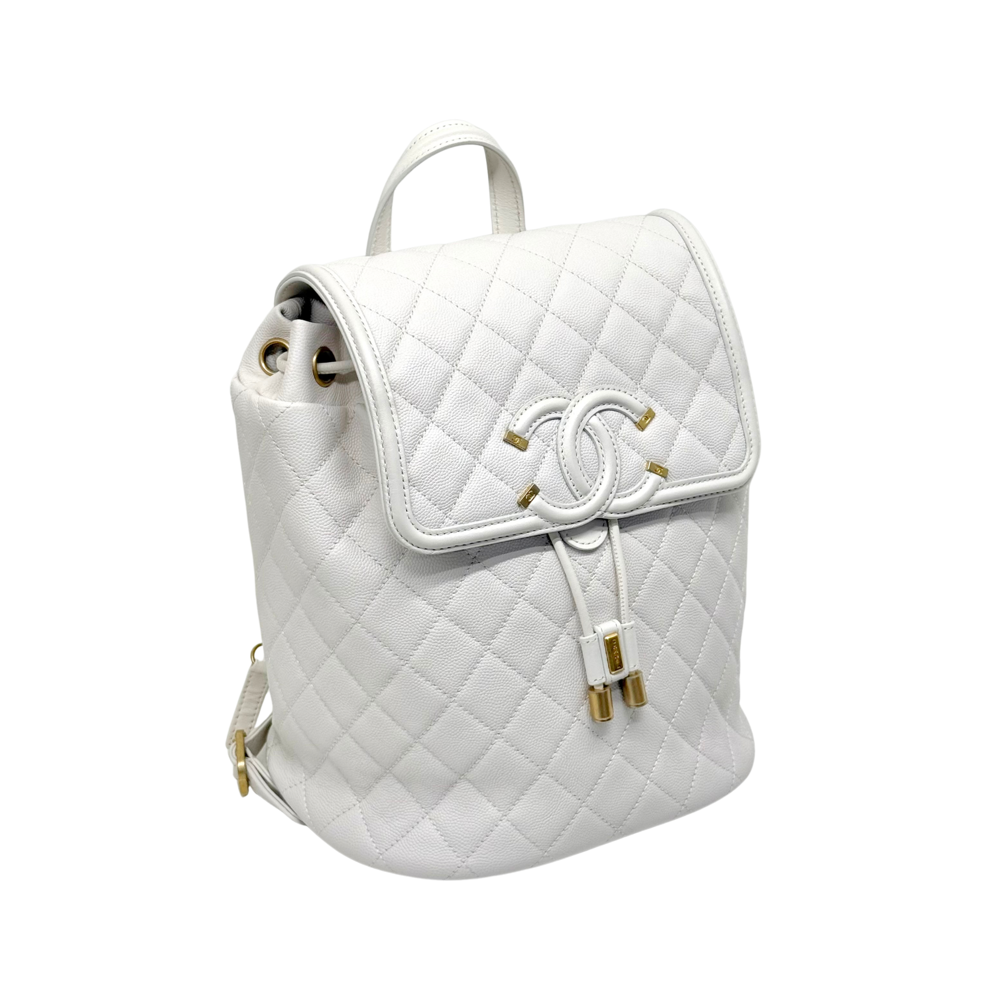 Chanel White backpack