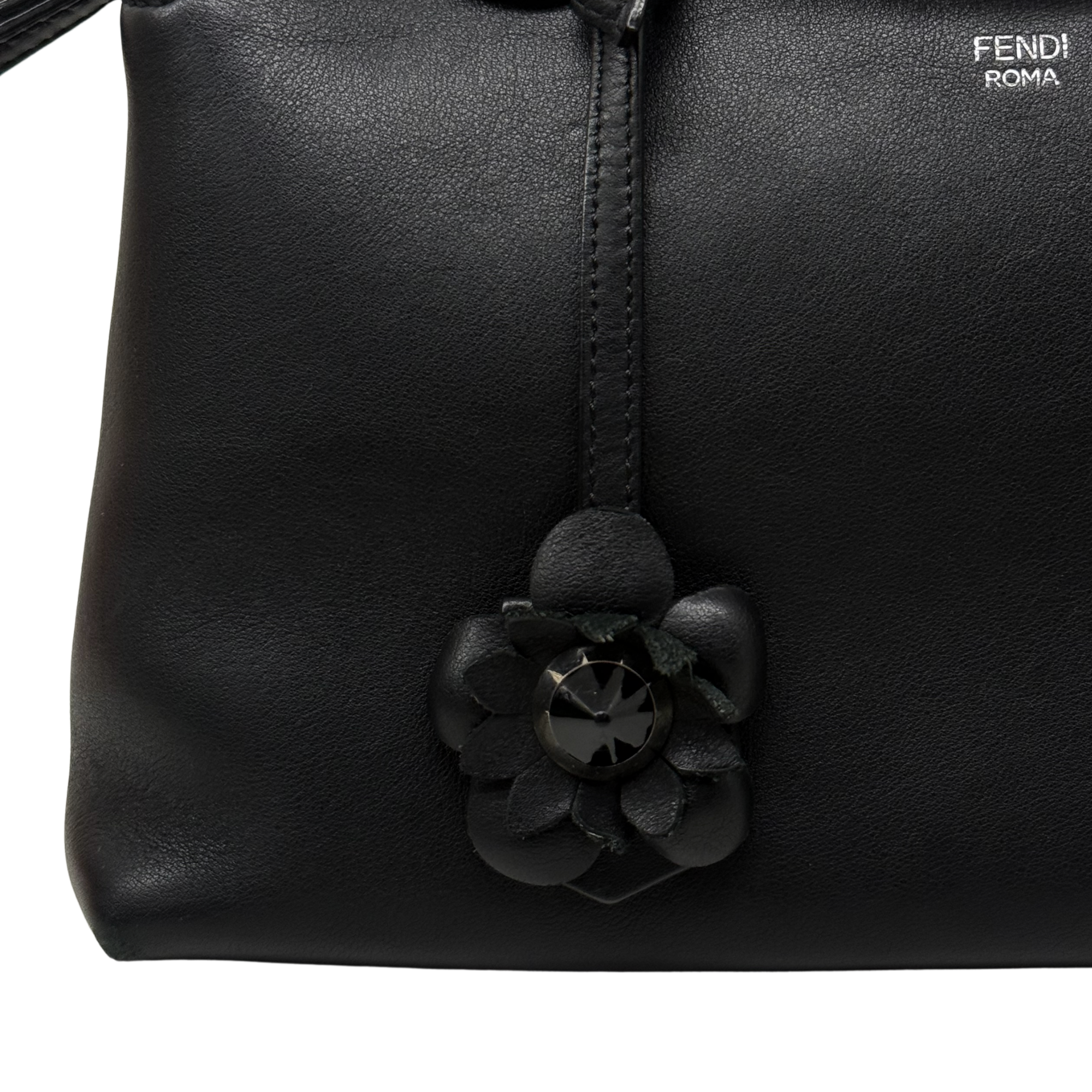 Fendi By The Way Black Flowerland Edition Bag (pre-owned)