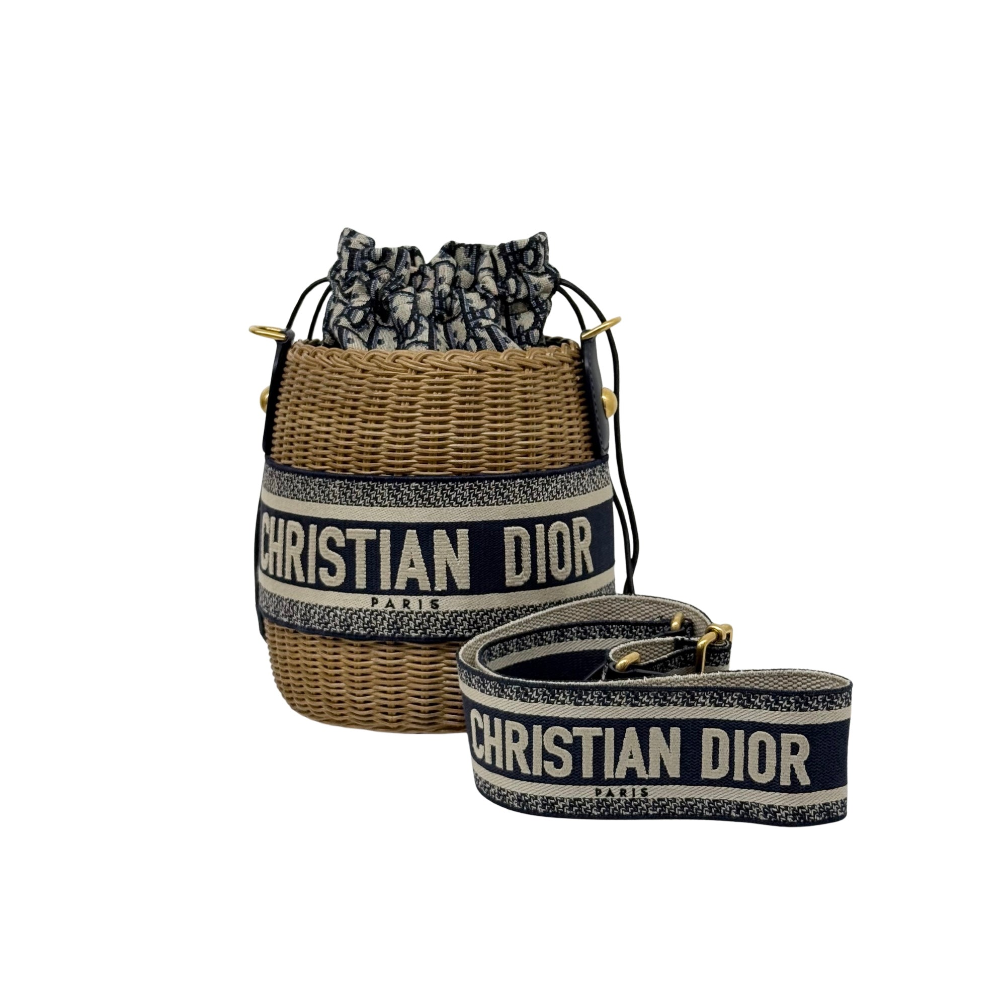Christian Dior Oblique Wicker bucket bag (Brand new)