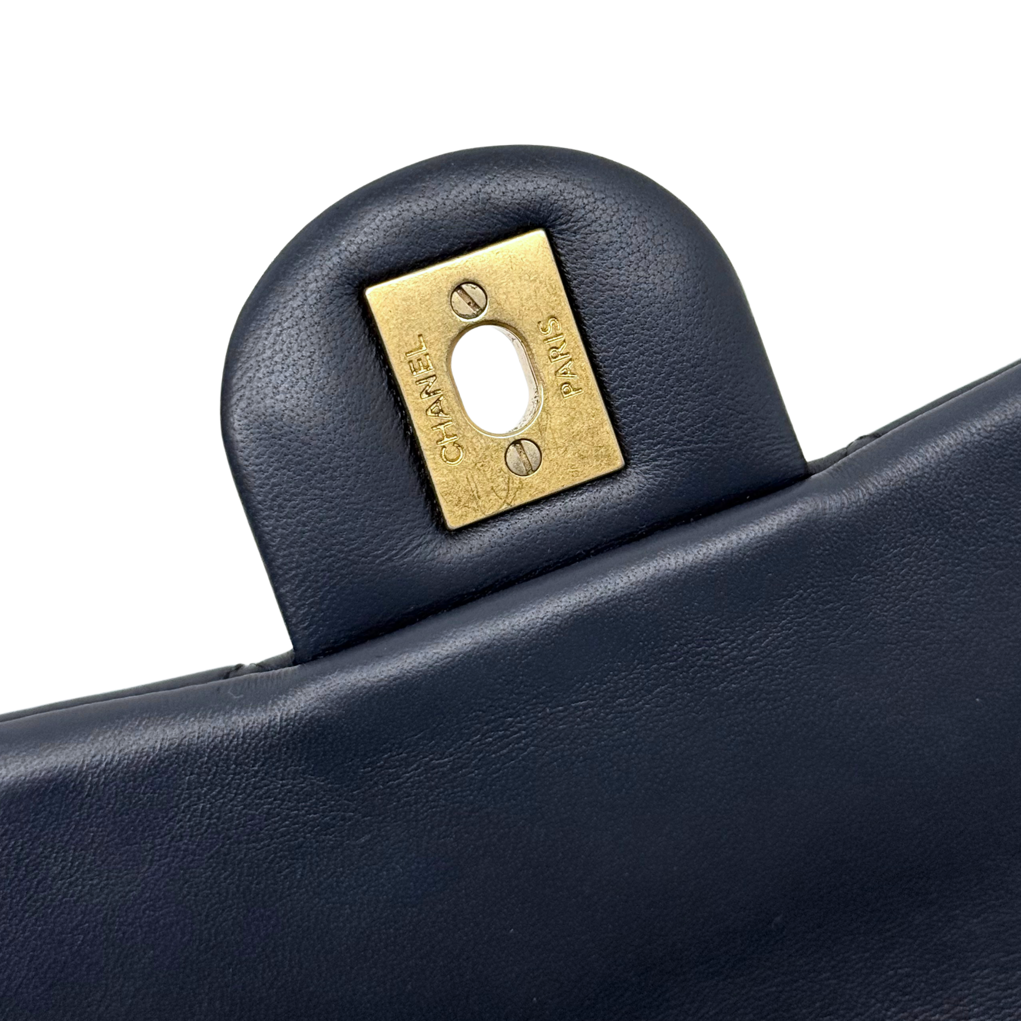 Chanel dark blue flap bag