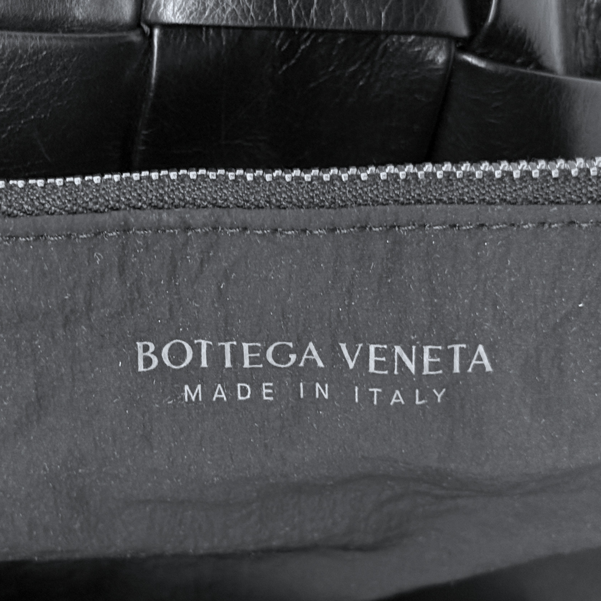 Bottega Veneta Black Intreccio Leather Cassette Messenger Bag (brand new)