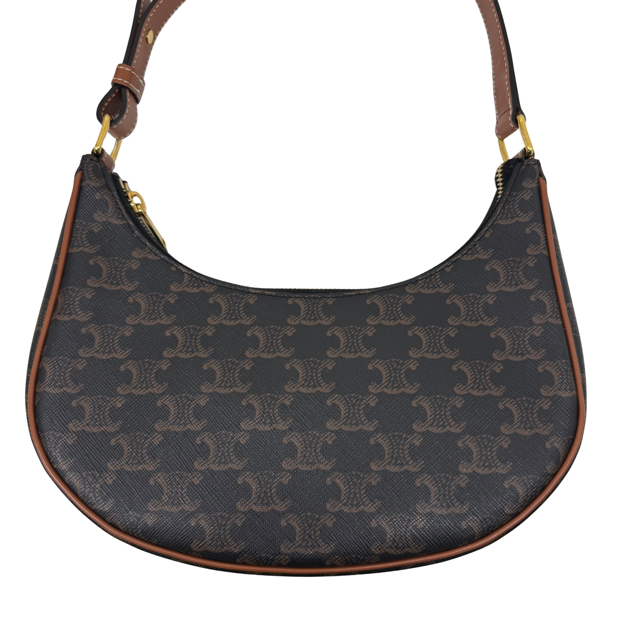 Celine Ava Bag Triomphe Coated Canvas hobo bag (pre-owned)