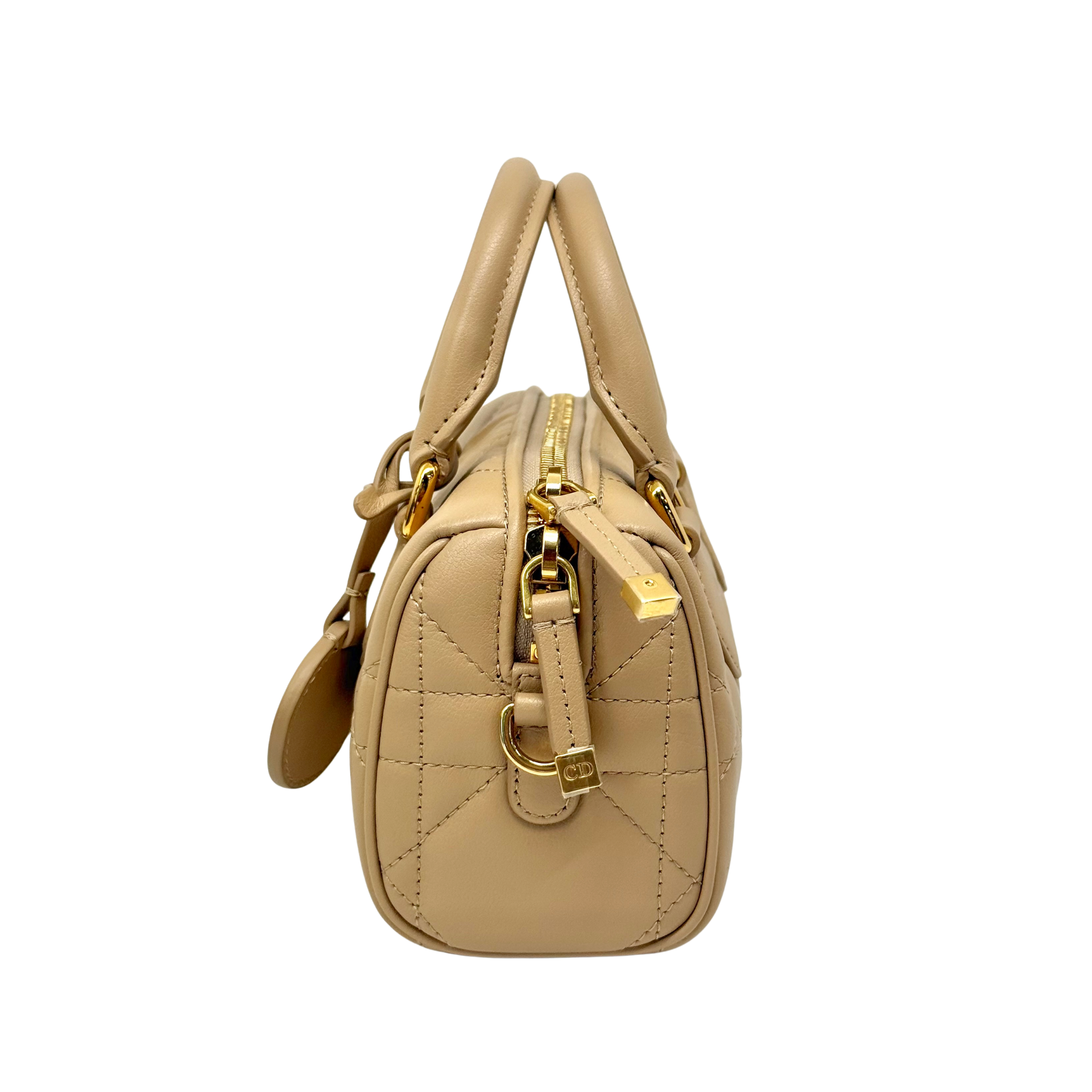 Dior Nano Dior Groove 17 Bag In Calfskin Leather With Gold Hardware Biscuit (brand new)