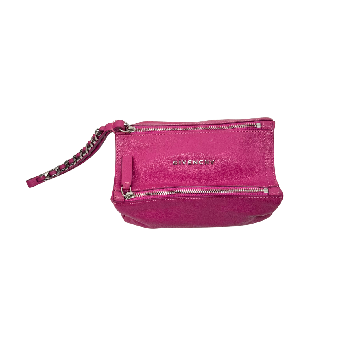 Givenchy Purple Sugar Goatskin Mini Pandora Wristlet Bag (pre-owned)