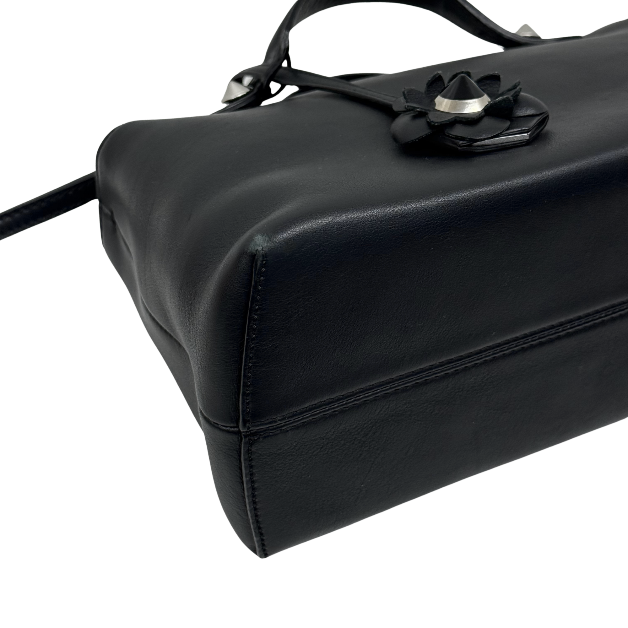Fendi By The Way Black Flowerland Edition Bag (pre-owned)