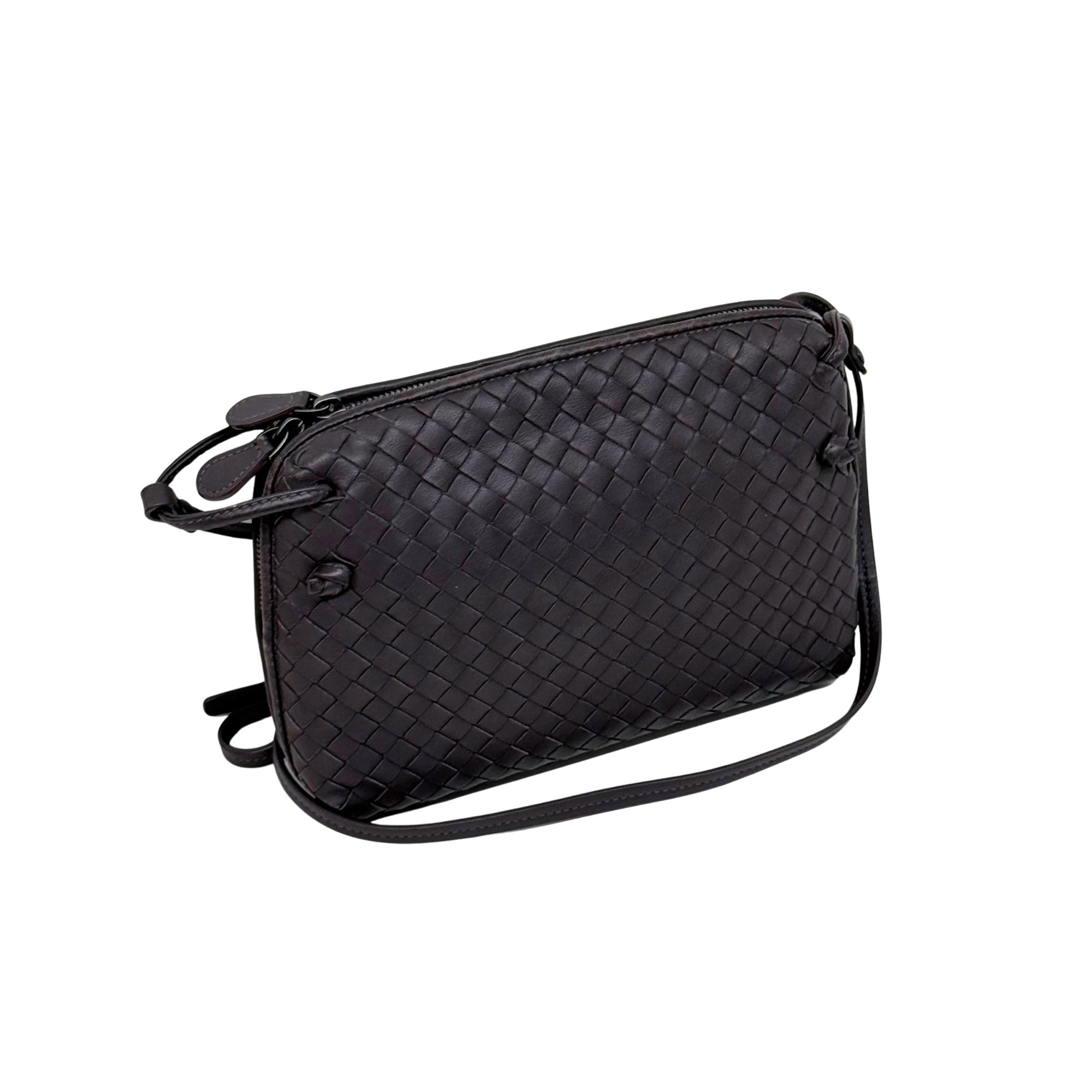 Bottega Veneta Nodini Intrecciato Nappa Cross-Body Bag (pre-owned)