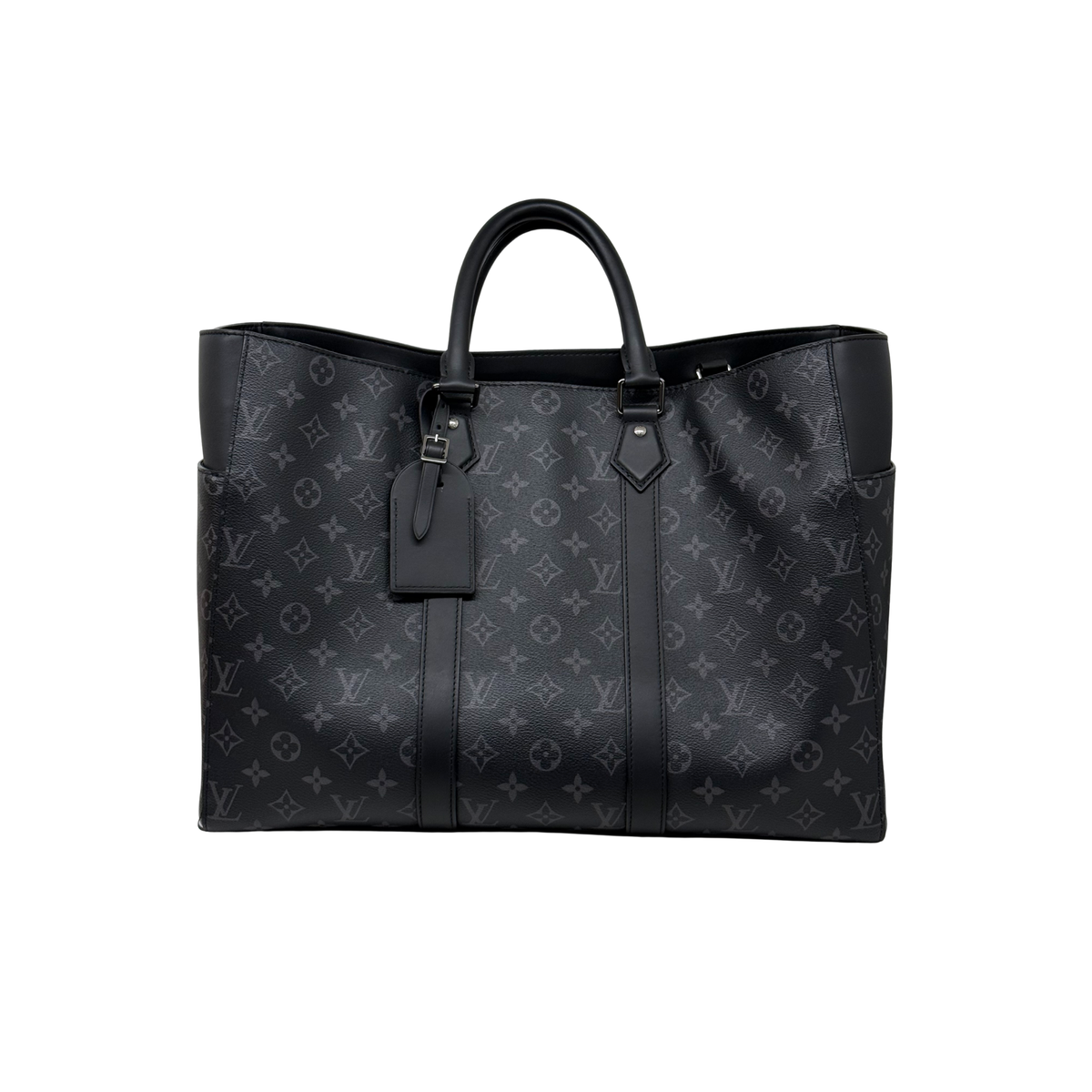 Louis Vuitton Monogram Eclipse Sac Plat 24H Black (pre-owned)