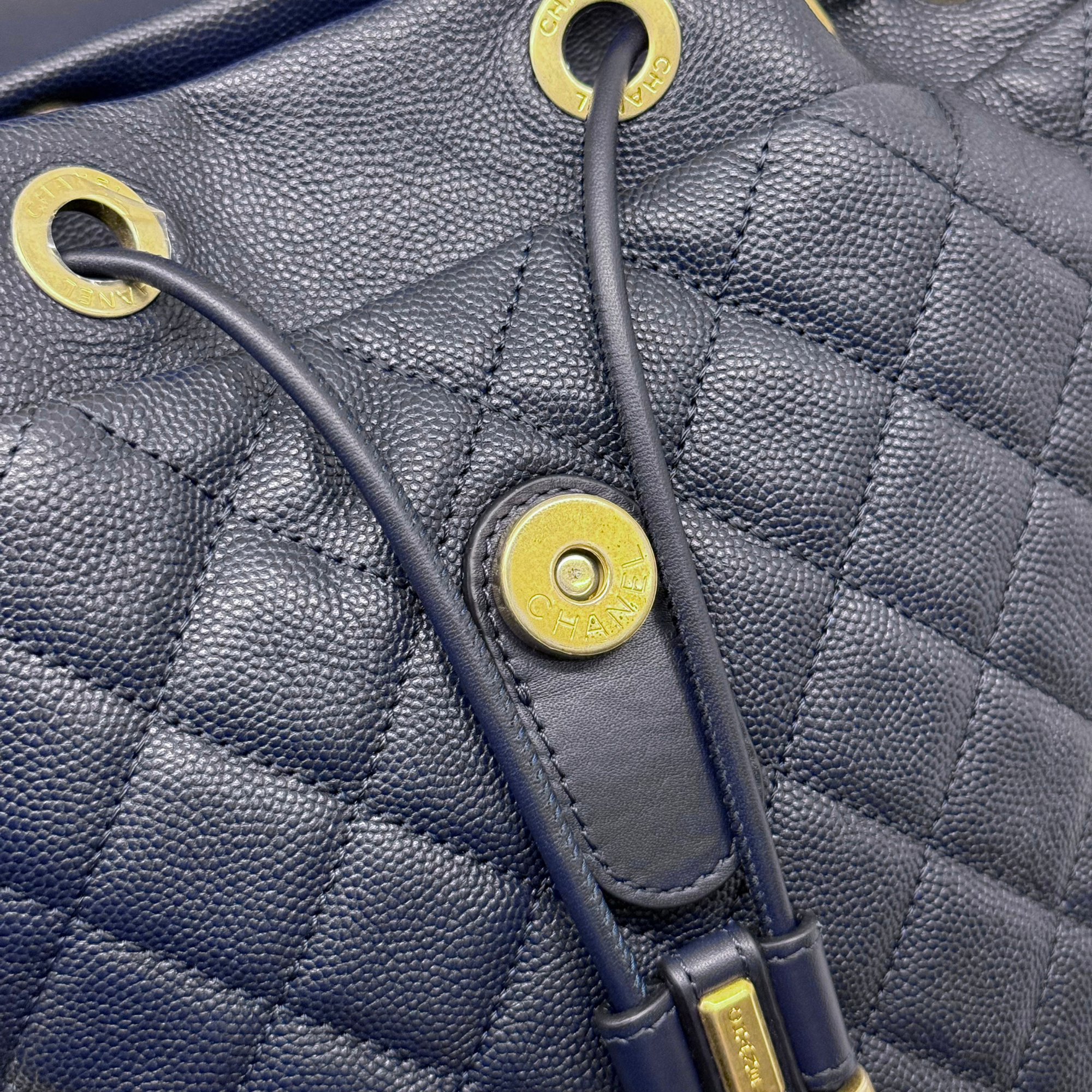 Chanel backpack dark blue