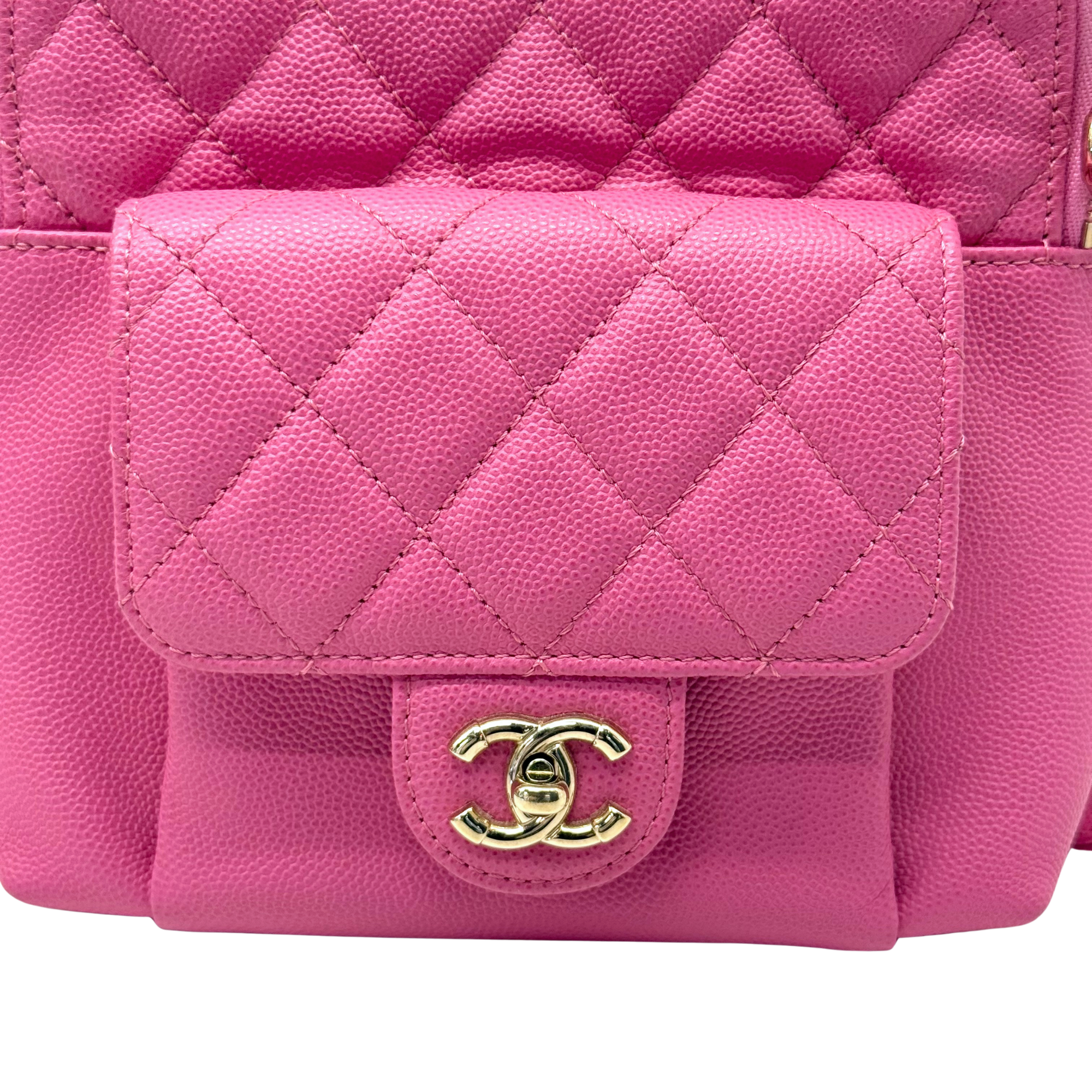 Chanel pink backpack bag