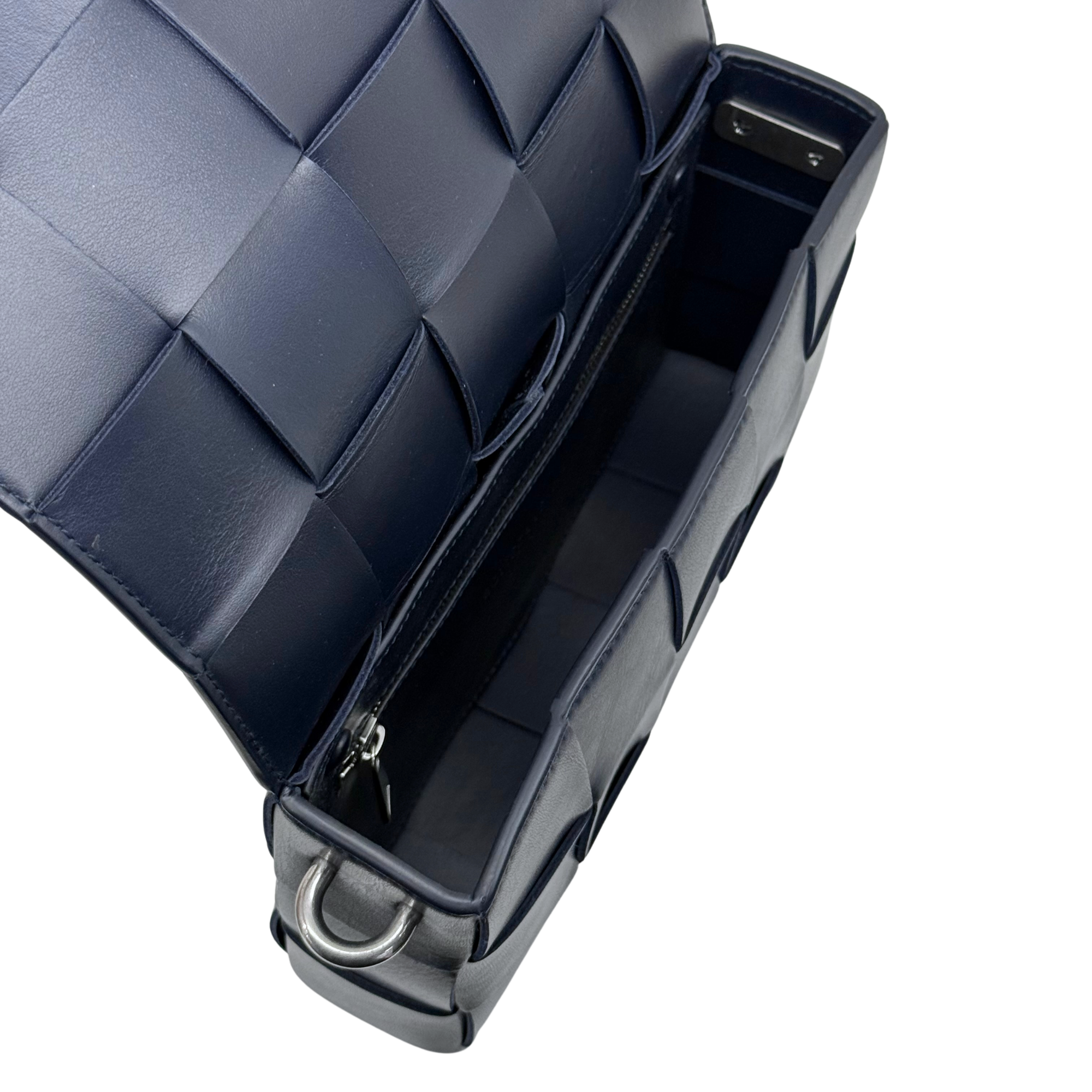 Bottega Veneta Leather Cassette Cross-Body Bag Navy Blue (brand new)