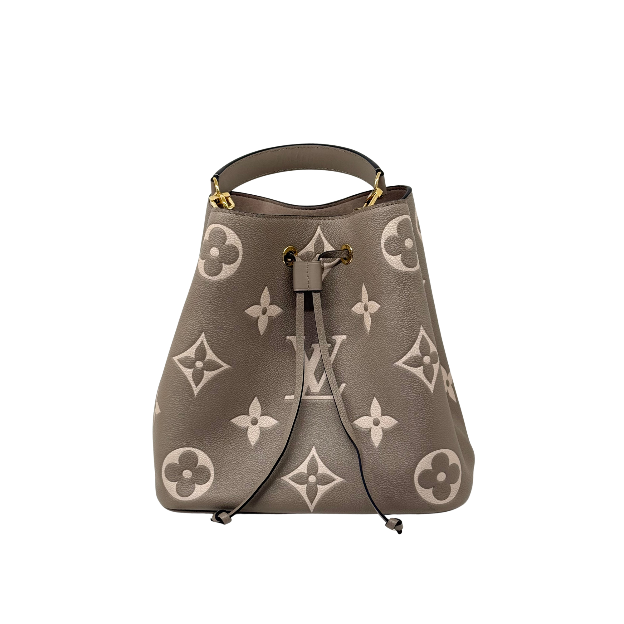 Louis Vuitton Monogram Giant Bicolor Empreinte Neonoe MM bucket bag (pre-owned)