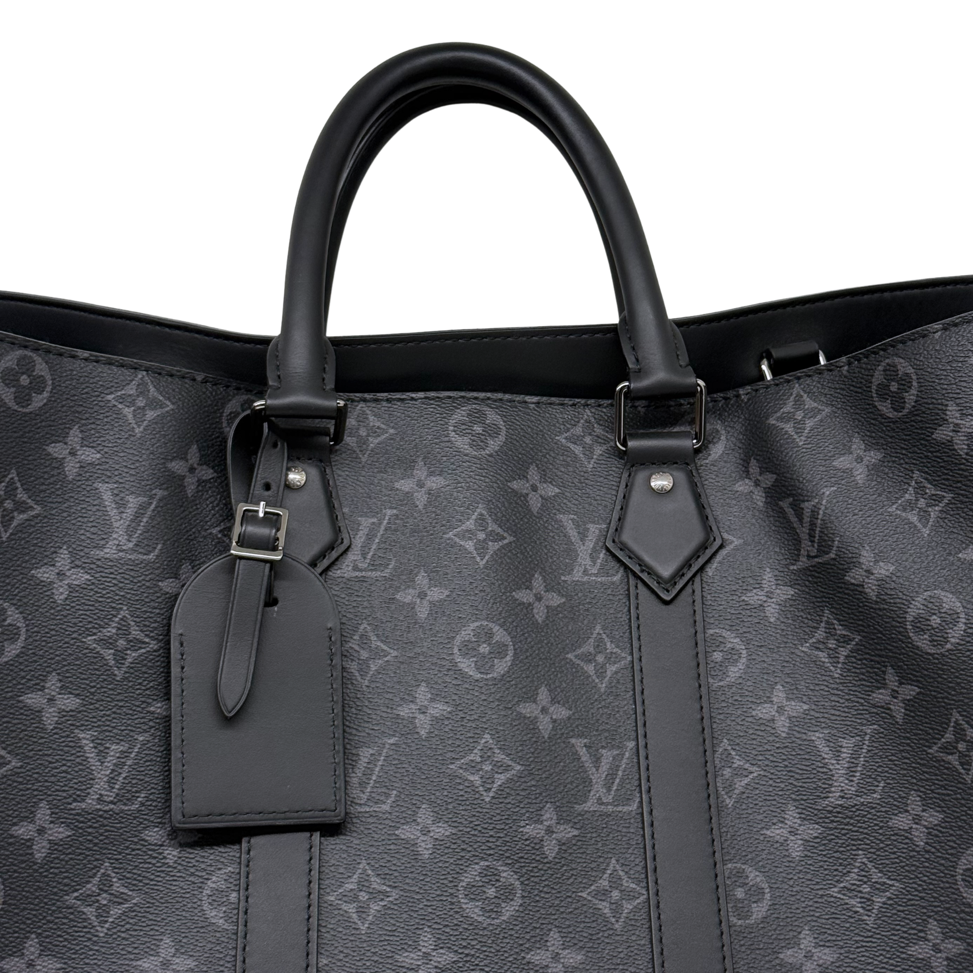 Louis Vuitton Monogram Eclipse Sac Plat 24H Black (pre-owned)