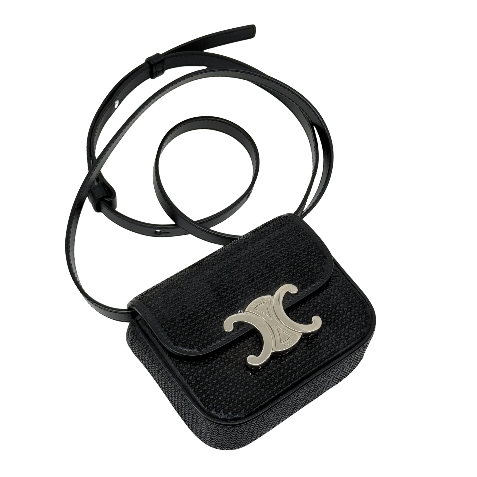 Celine Mini Triomphe in Sequins and Calfskin
(pre-owned)