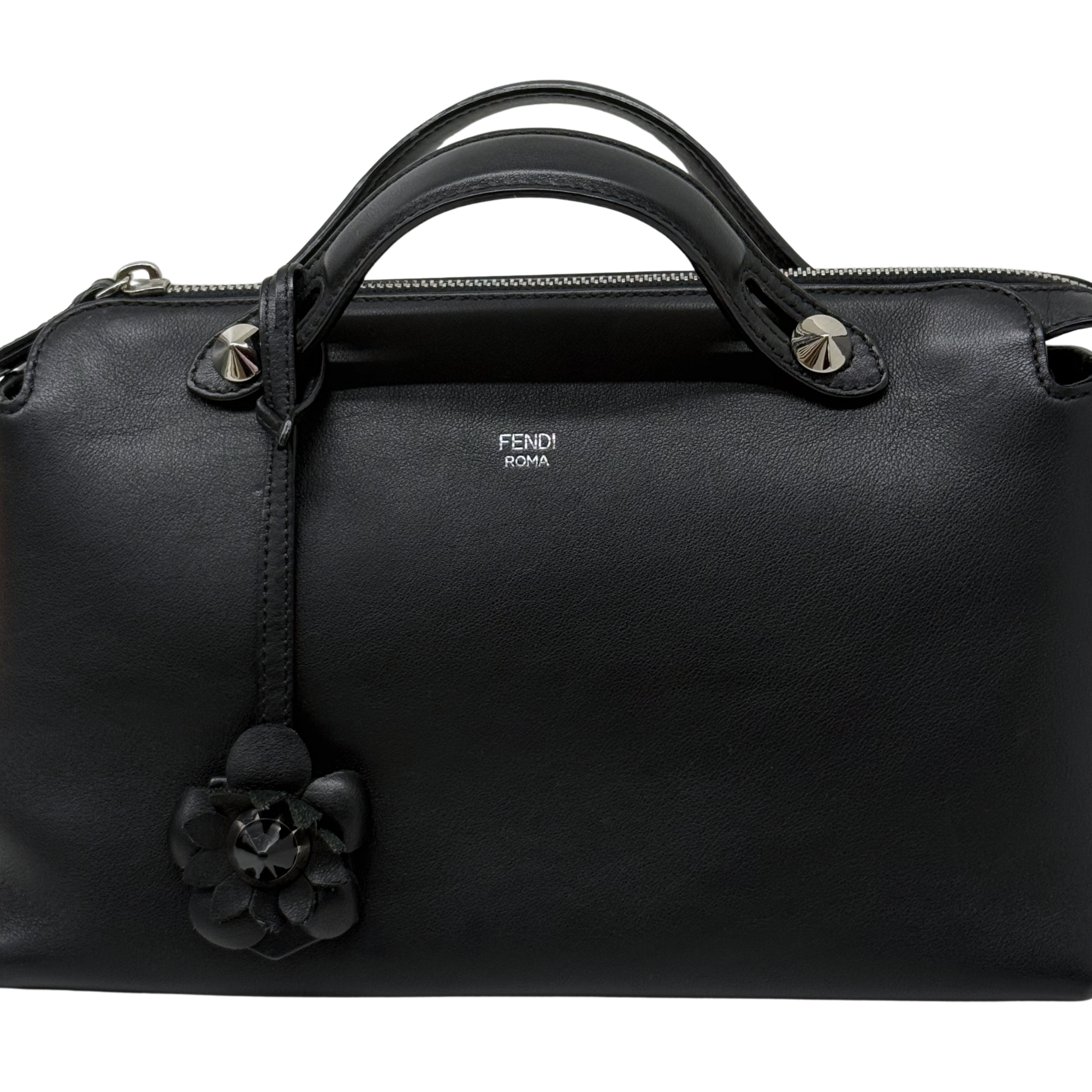 Fendi By The Way Black Flowerland Edition Bag (pre-owned)