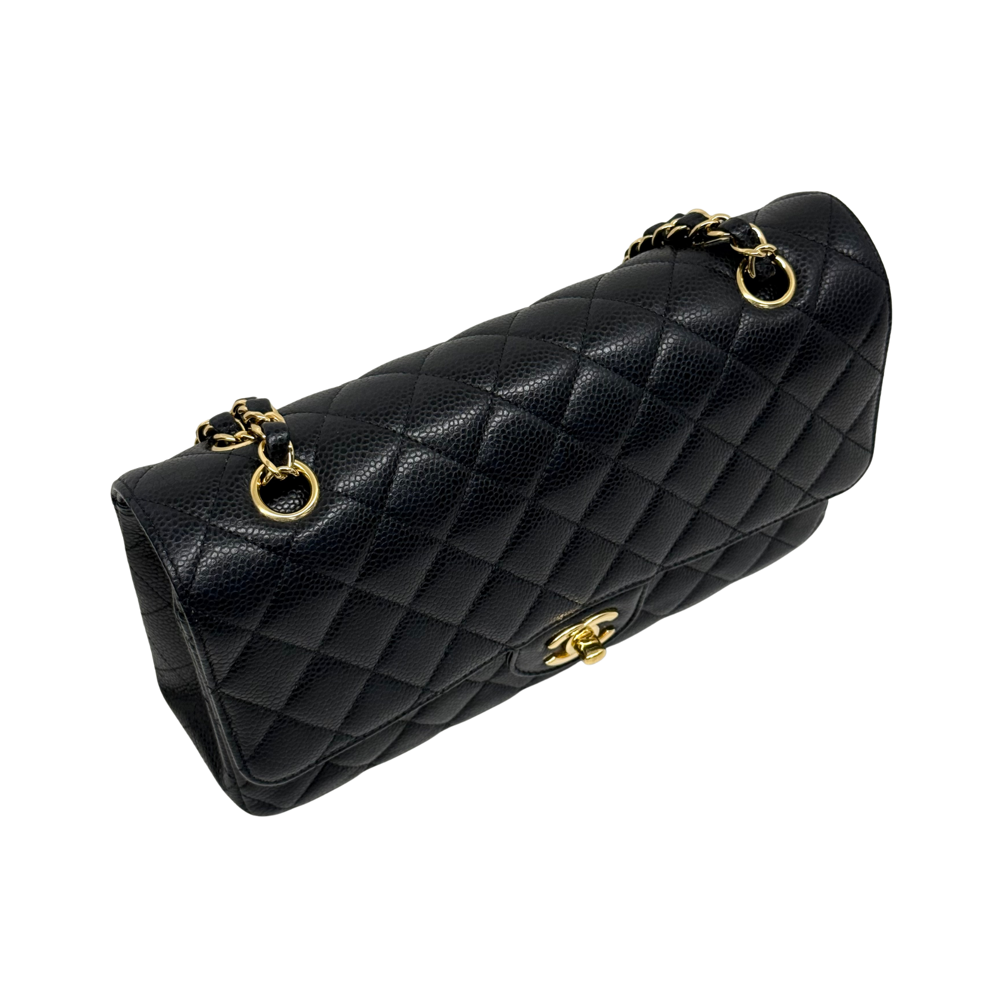Chanel black sling bag medium
