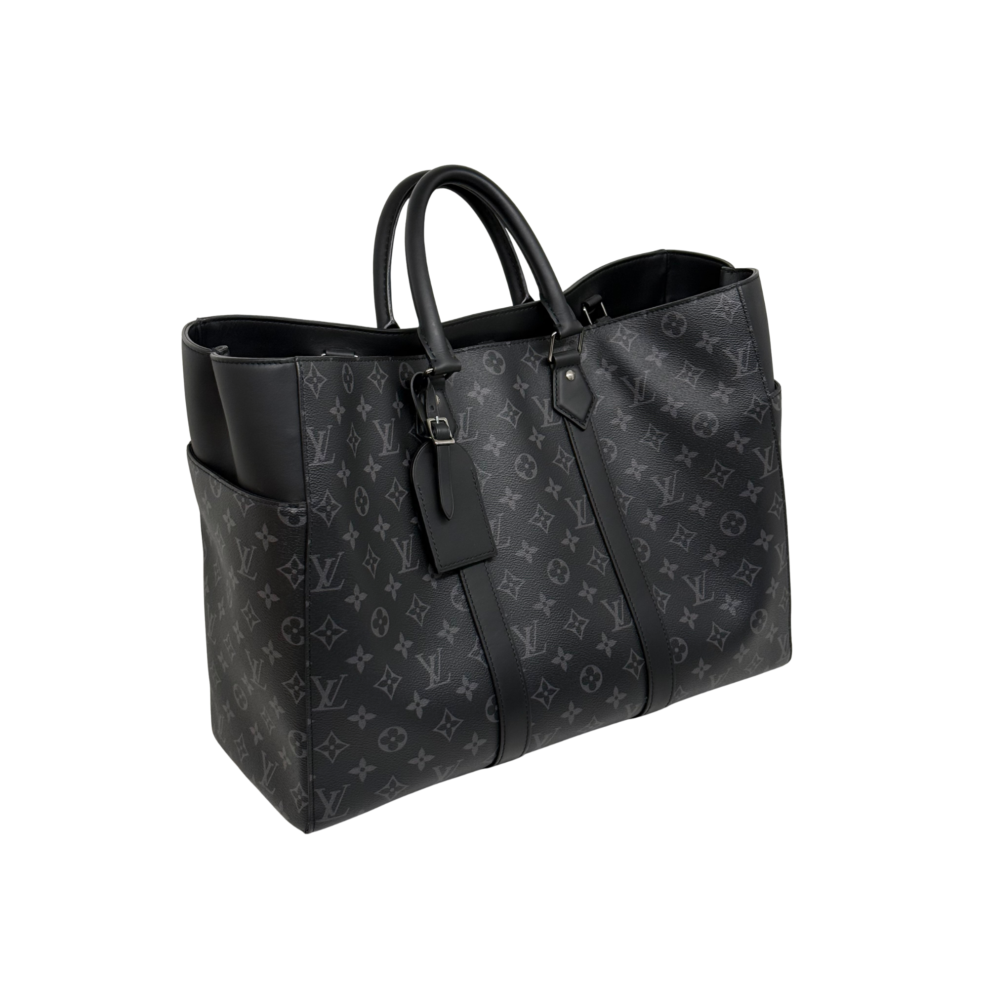 Louis Vuitton Monogram Eclipse Sac Plat 24H Black (pre-owned)
