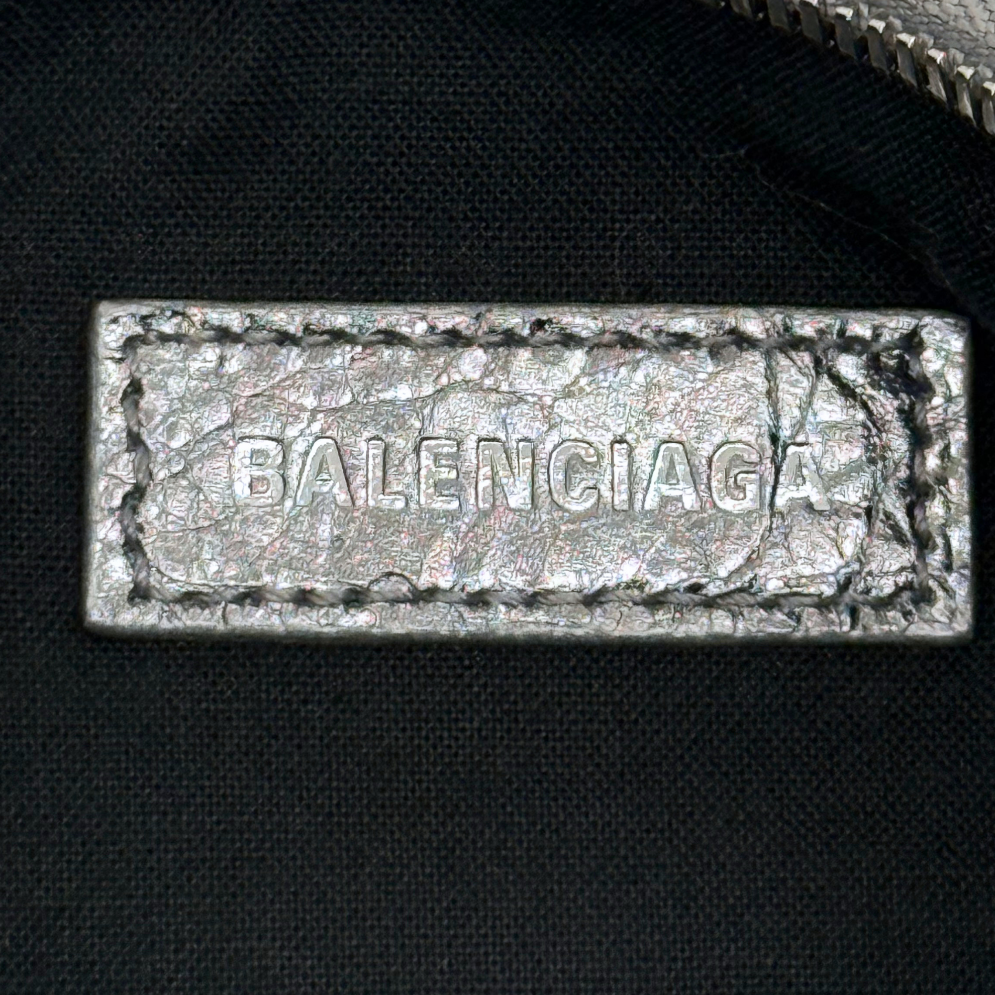 Balenciaga silver bag with mirror