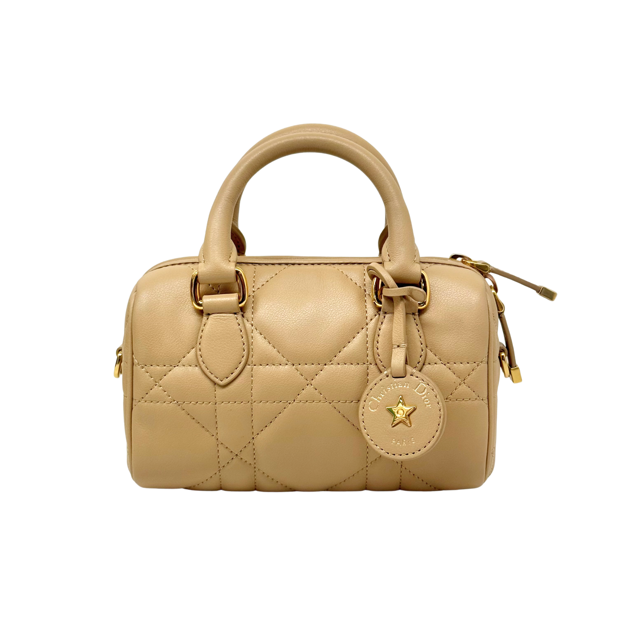 Dior Nano Dior Groove 17 Bag In Calfskin Leather With Gold Hardware Biscuit (brand new)