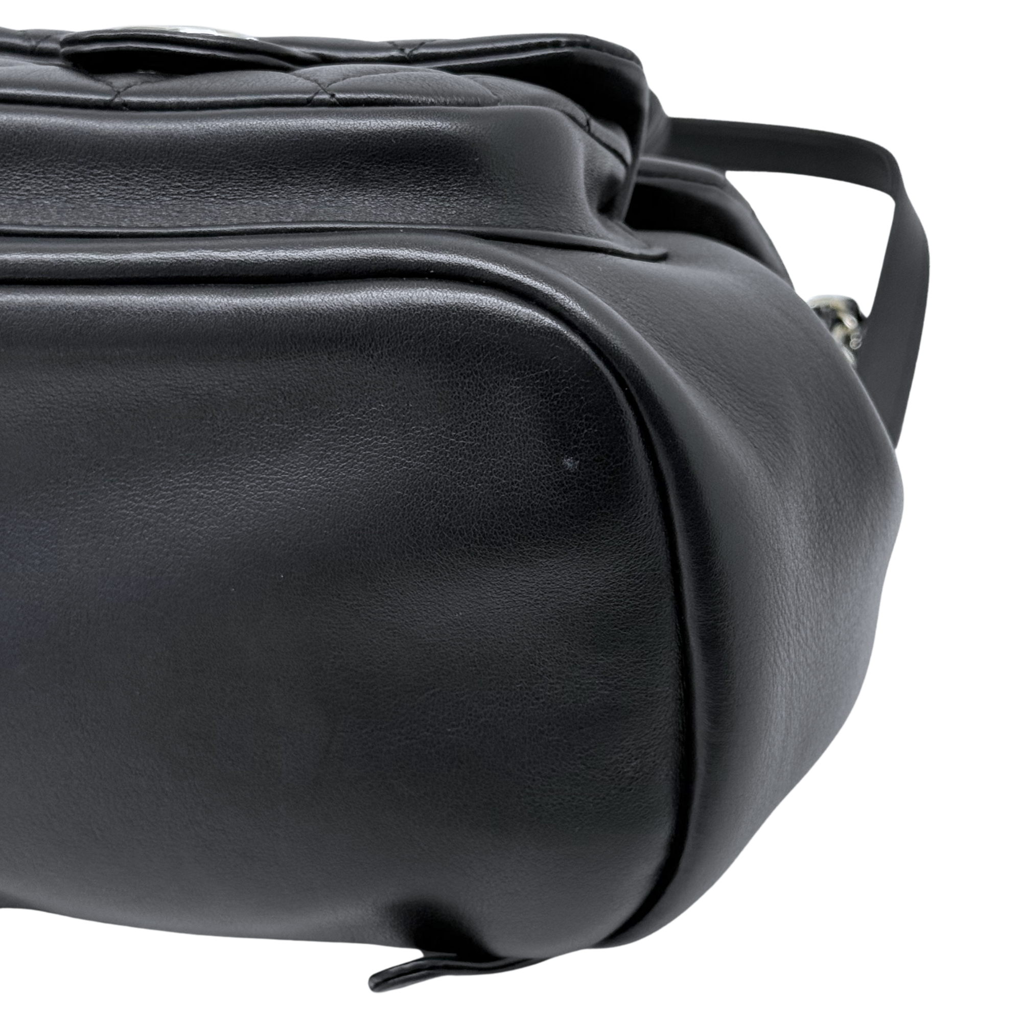 Chanel black backpack bag